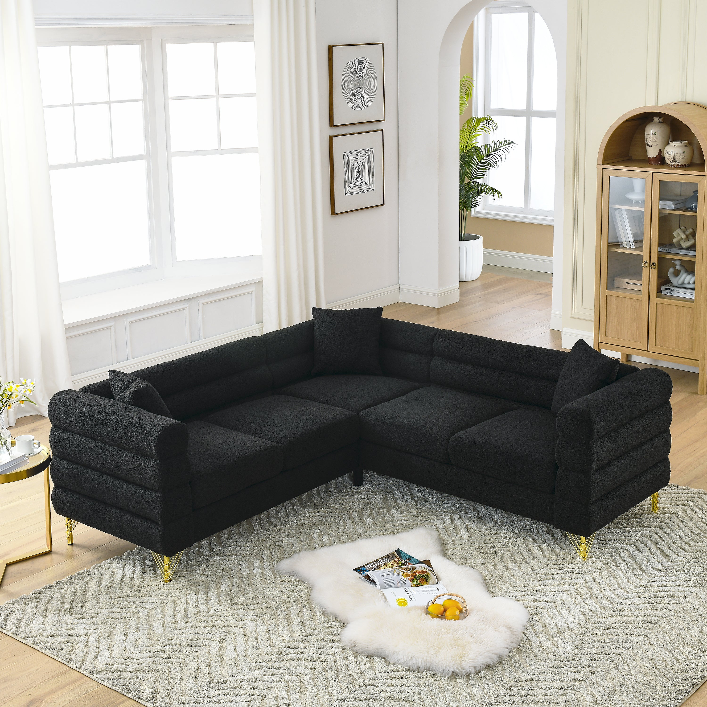 81.5" Oversized Corner Sofa | L-Shaped Sectional Couch