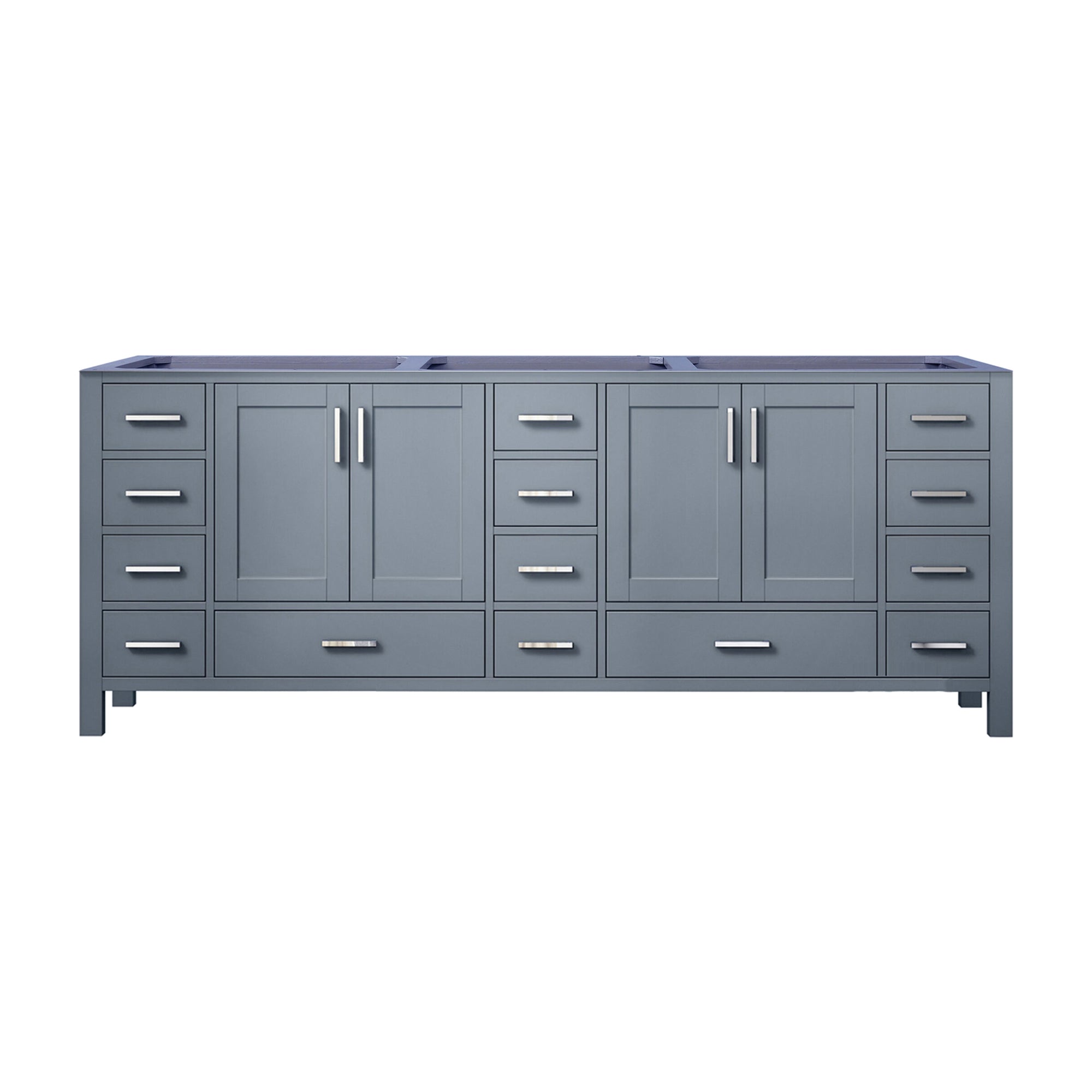 84" Dark Grey Double Bathroom Vanity