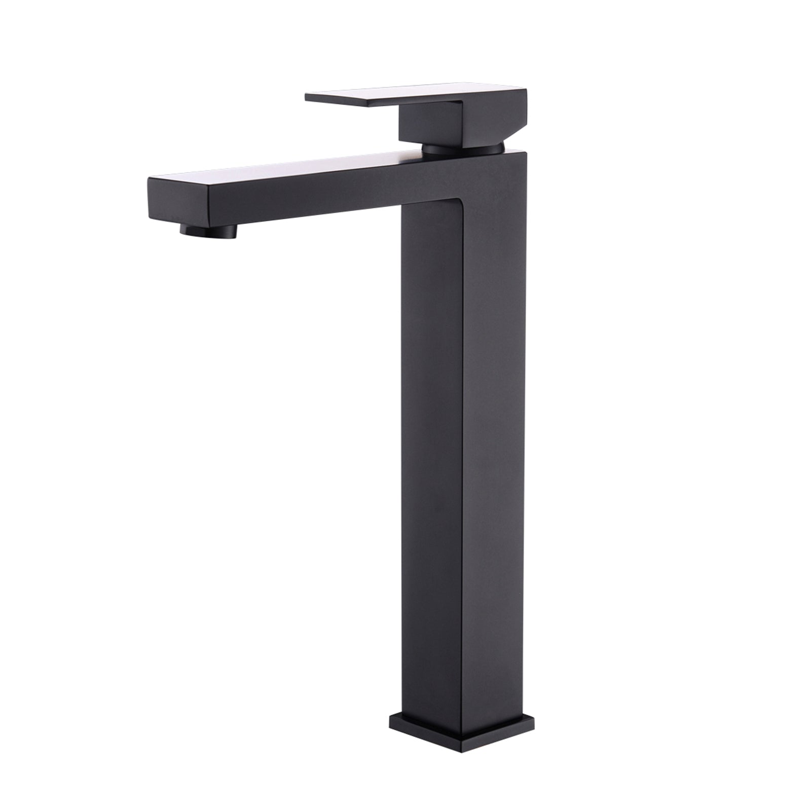 Matte Black Vessel Sink Faucet: Tall & Sleek