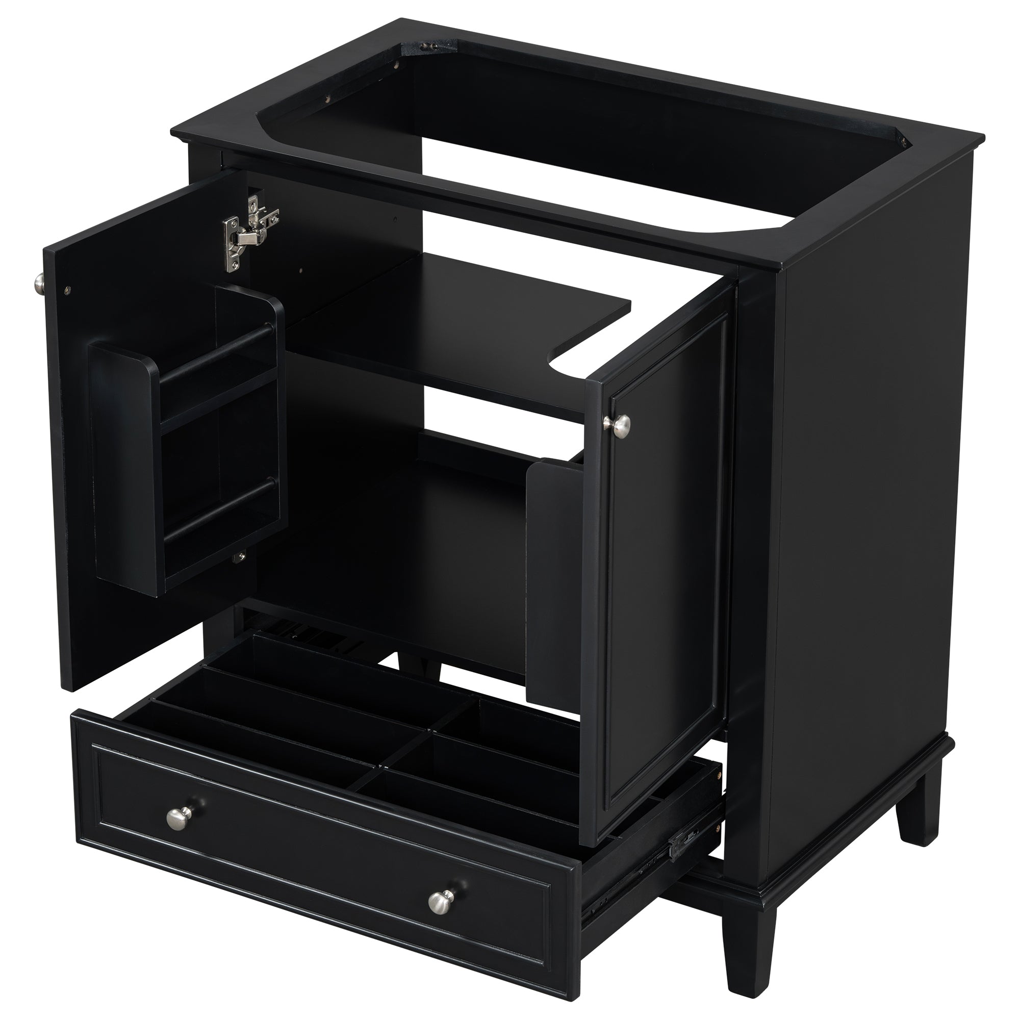 Black 30" Bathroom Vanity Base Cabinet