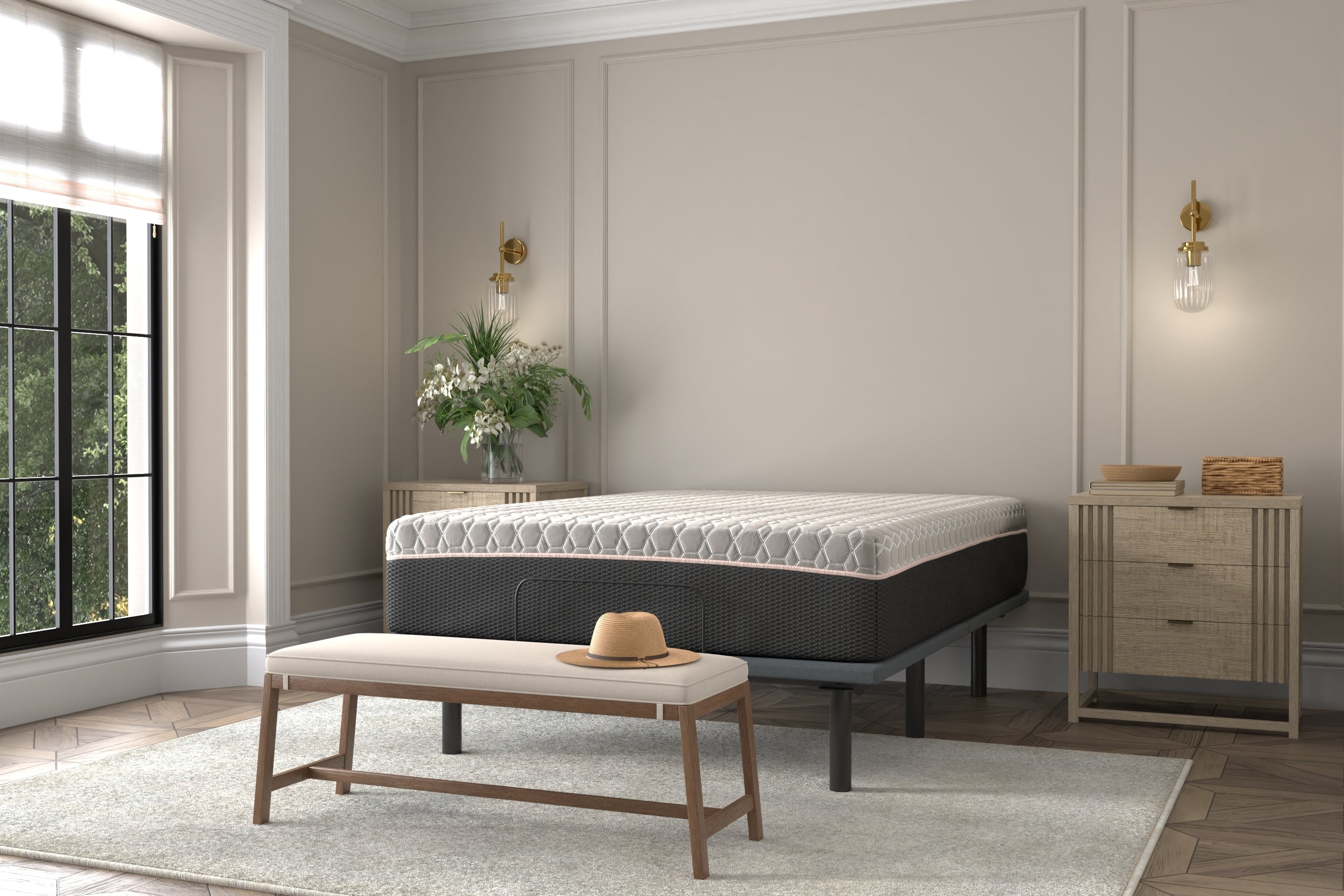 Copper Lux Hybrid Queen Mattress: 12" Comfort