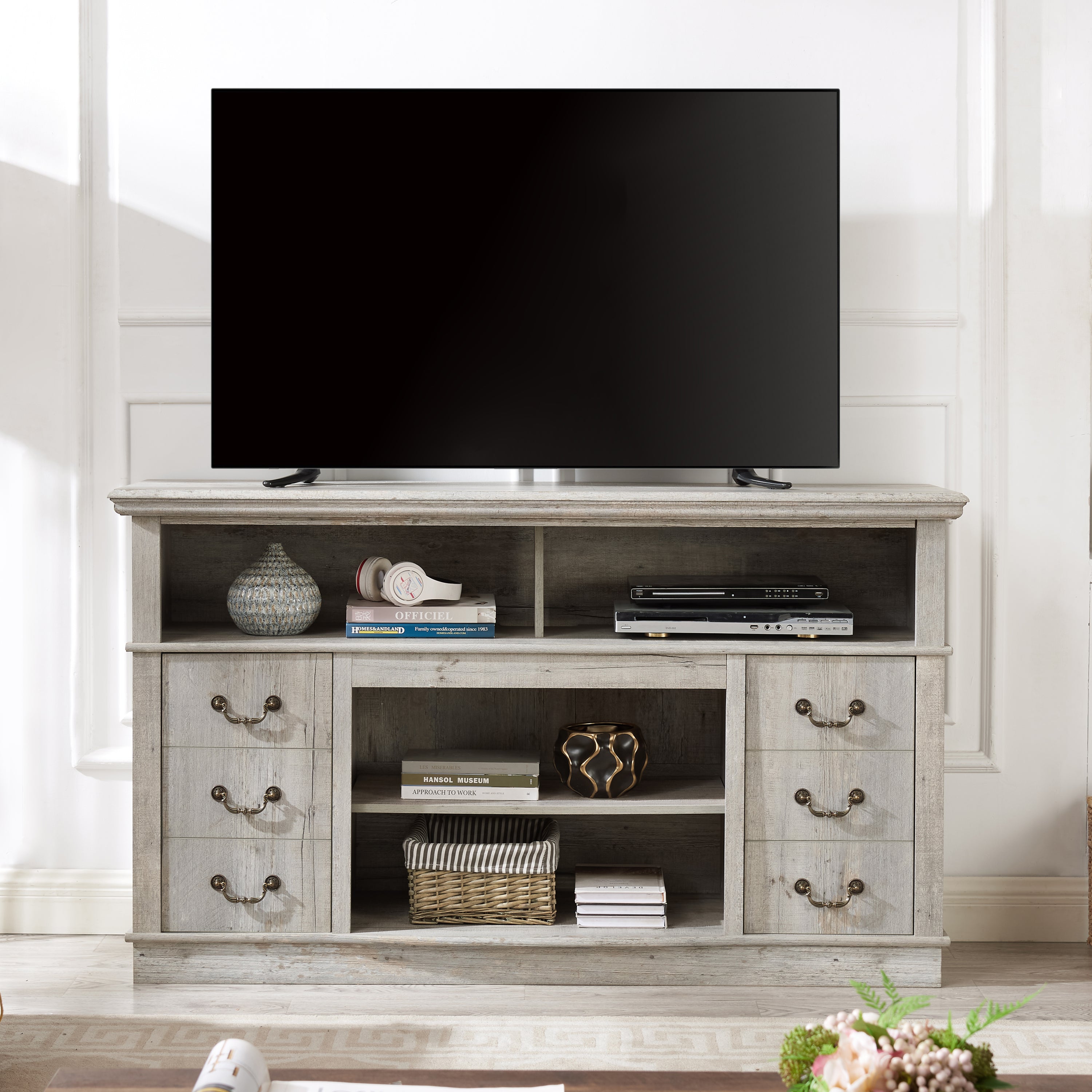 Retro TV Stand for 65" TVs | Mid Century Modern Console