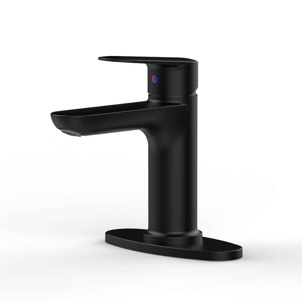 Matte Black Bathroom Faucet: 1-3 Hole, 2 Hoses
