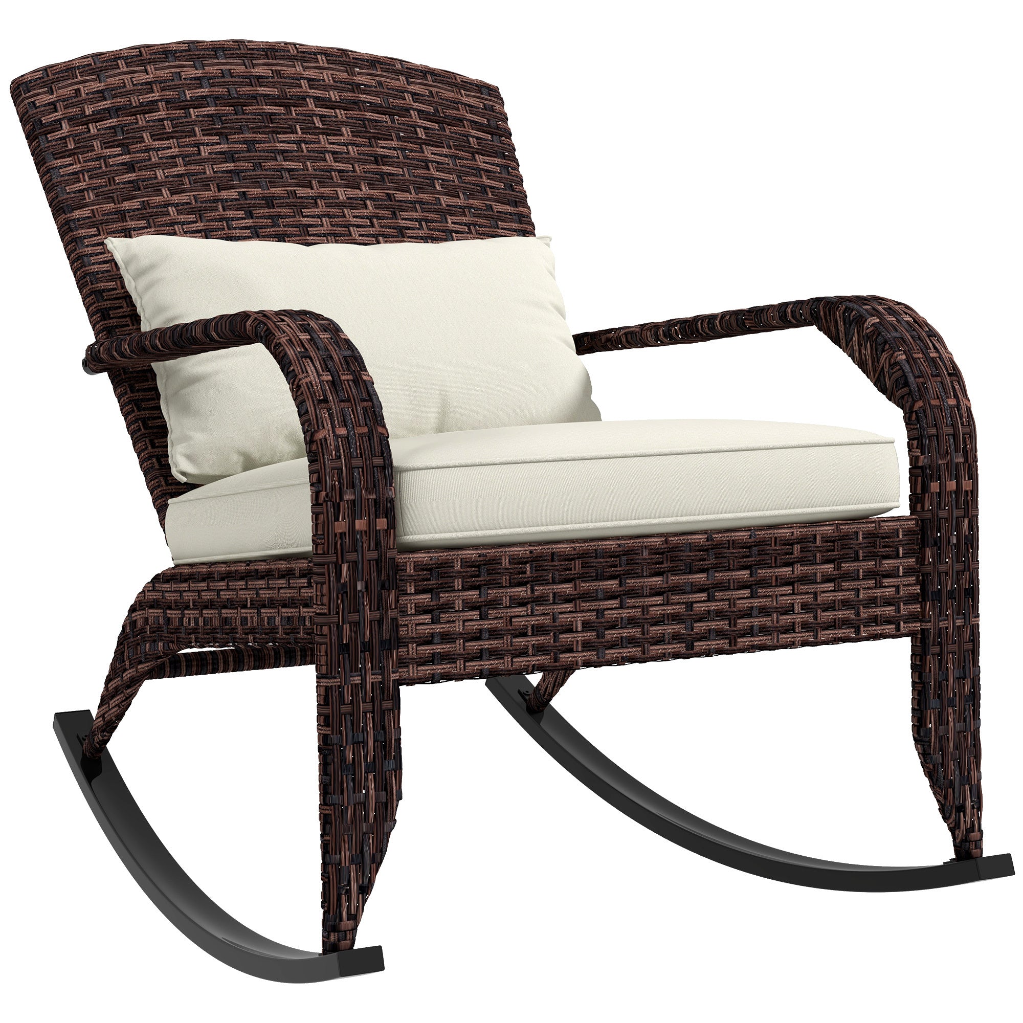 Cream White Adirondack Rocker: Patio Comfort