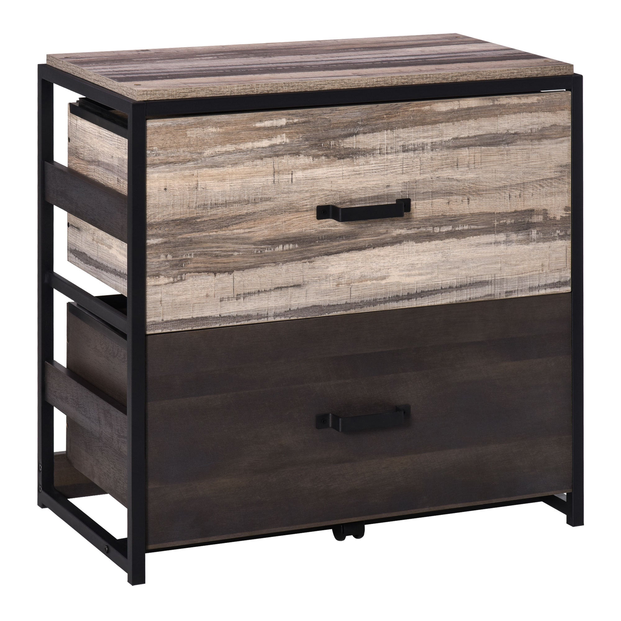 Vinsetto 2-Drawer File Cabinet: A4, Letter, Legal