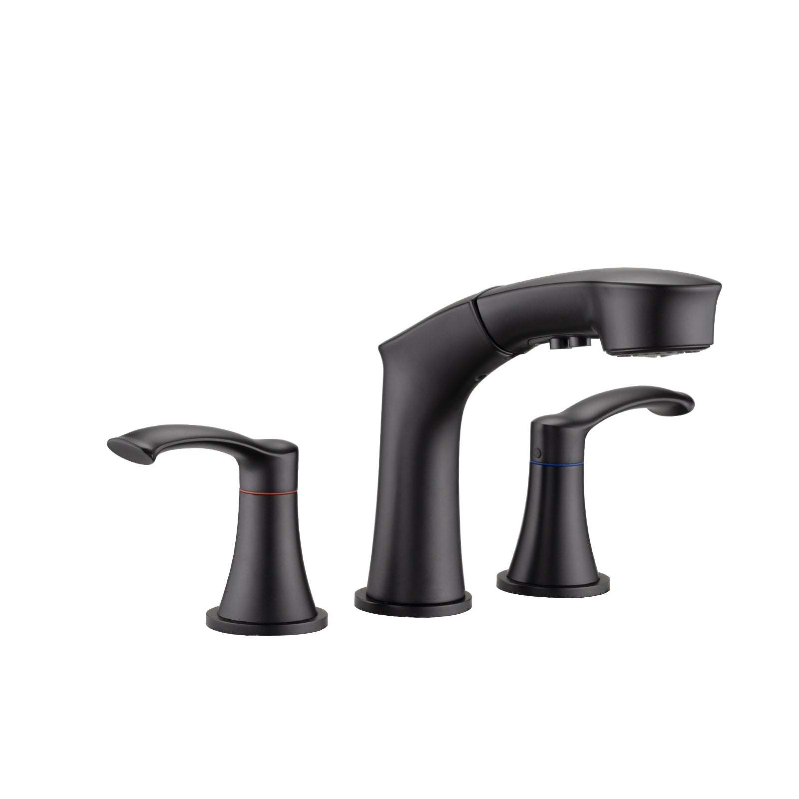 Pull-Out Sprayer Bathroom Faucet: 2-Handle Sink