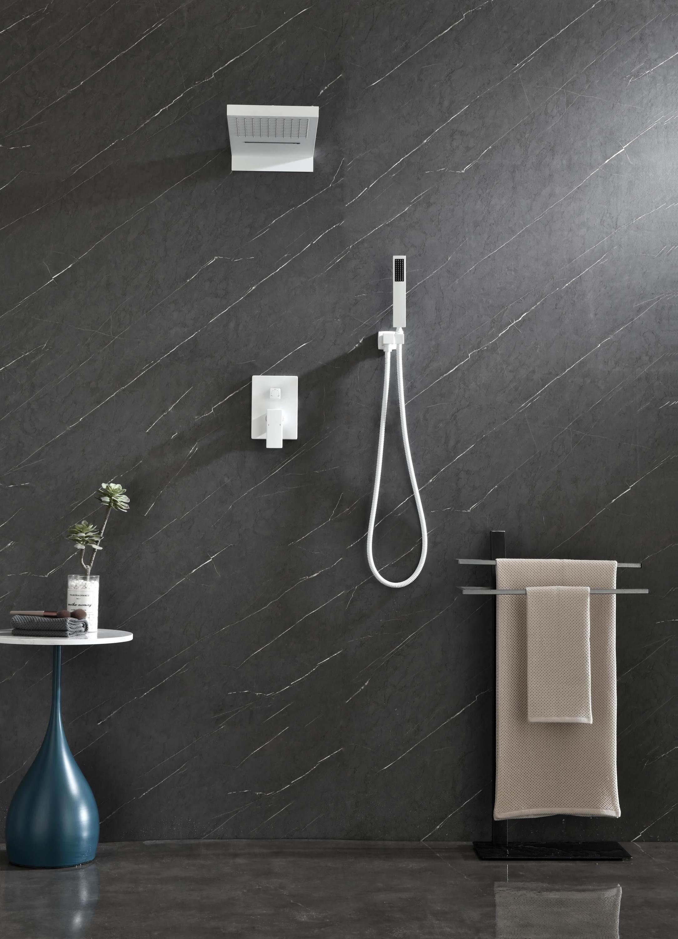 Rainfall Shower Head Set: Waterfall & Handheld