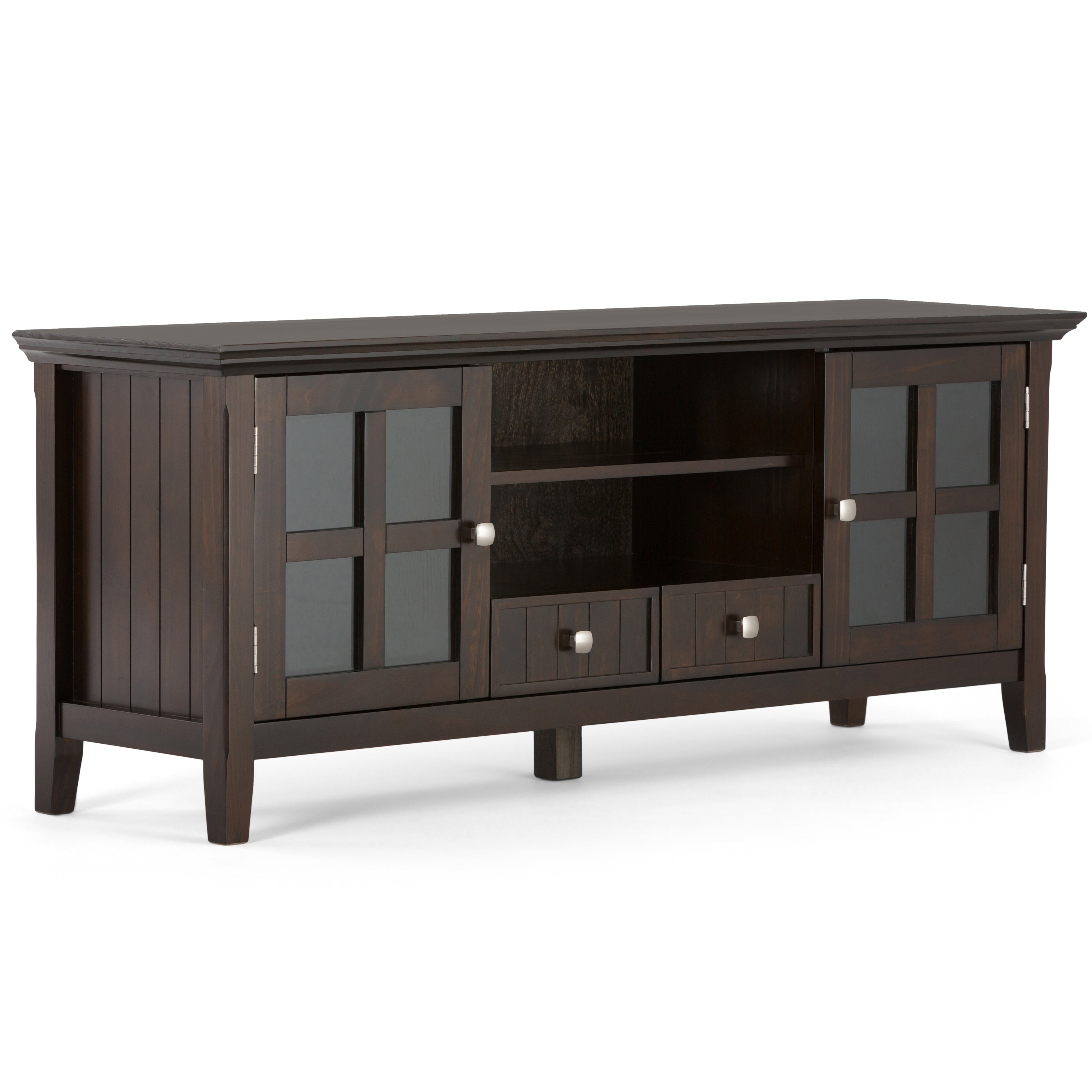 Acadian 60" TV Media Stand - Brunette Brown