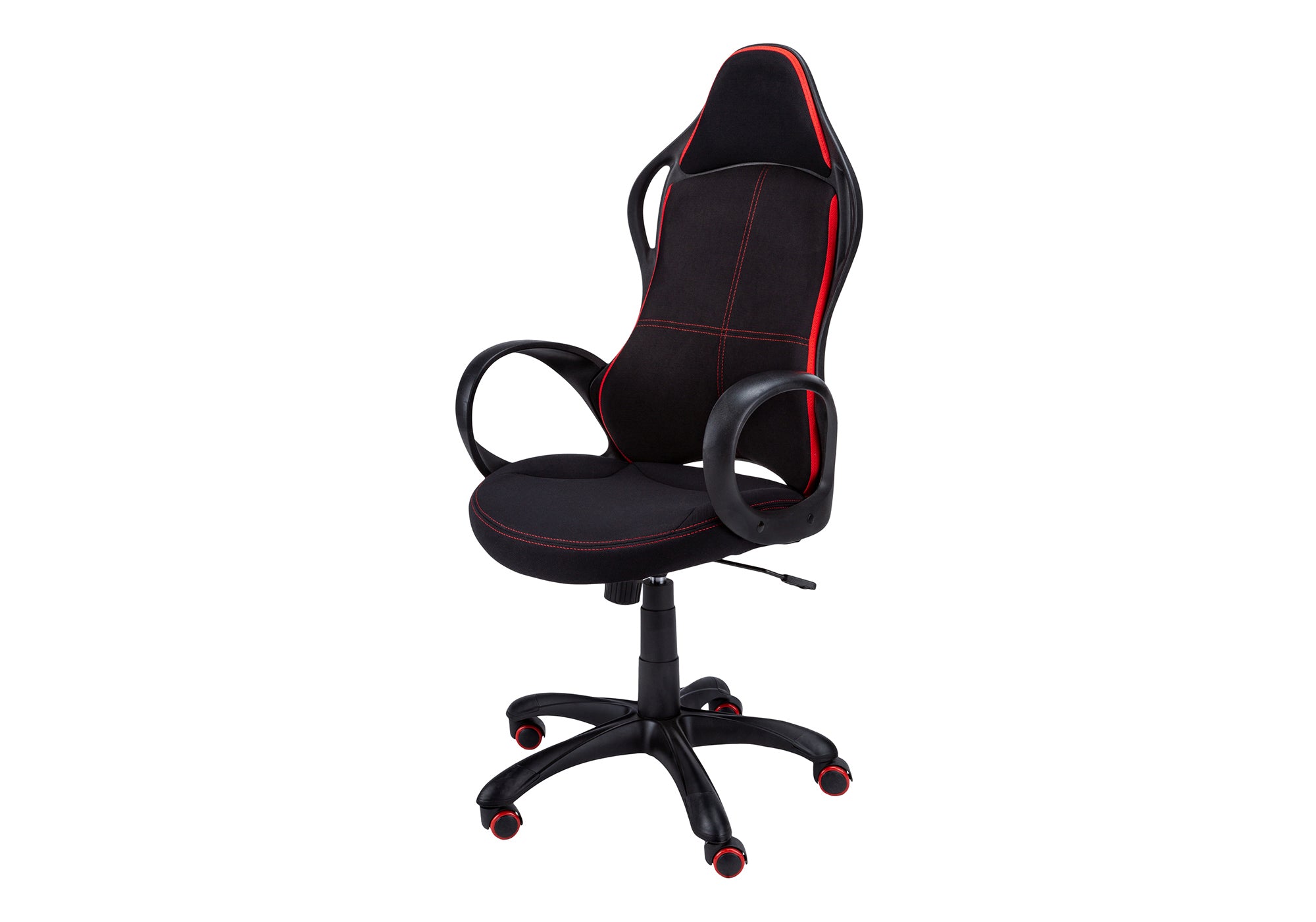 Ergonomic Gaming Chair, Adjustable Height, Swivel, Black & Red