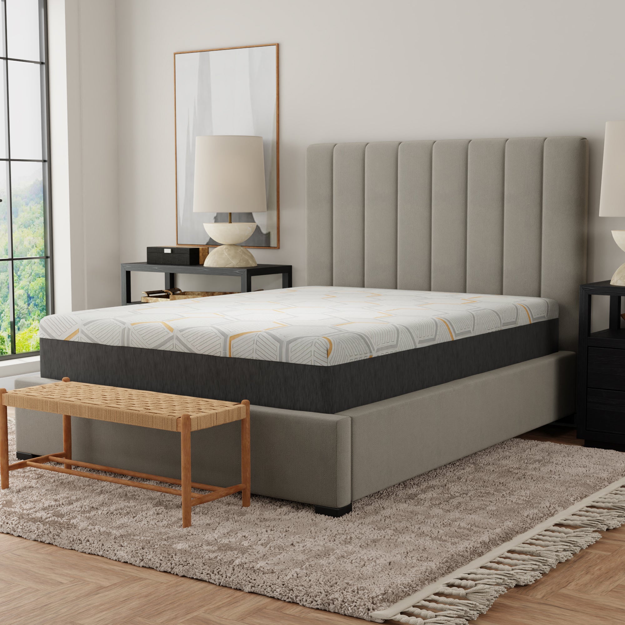 Cal King Split Head Copper Gel Memory Foam Mattress