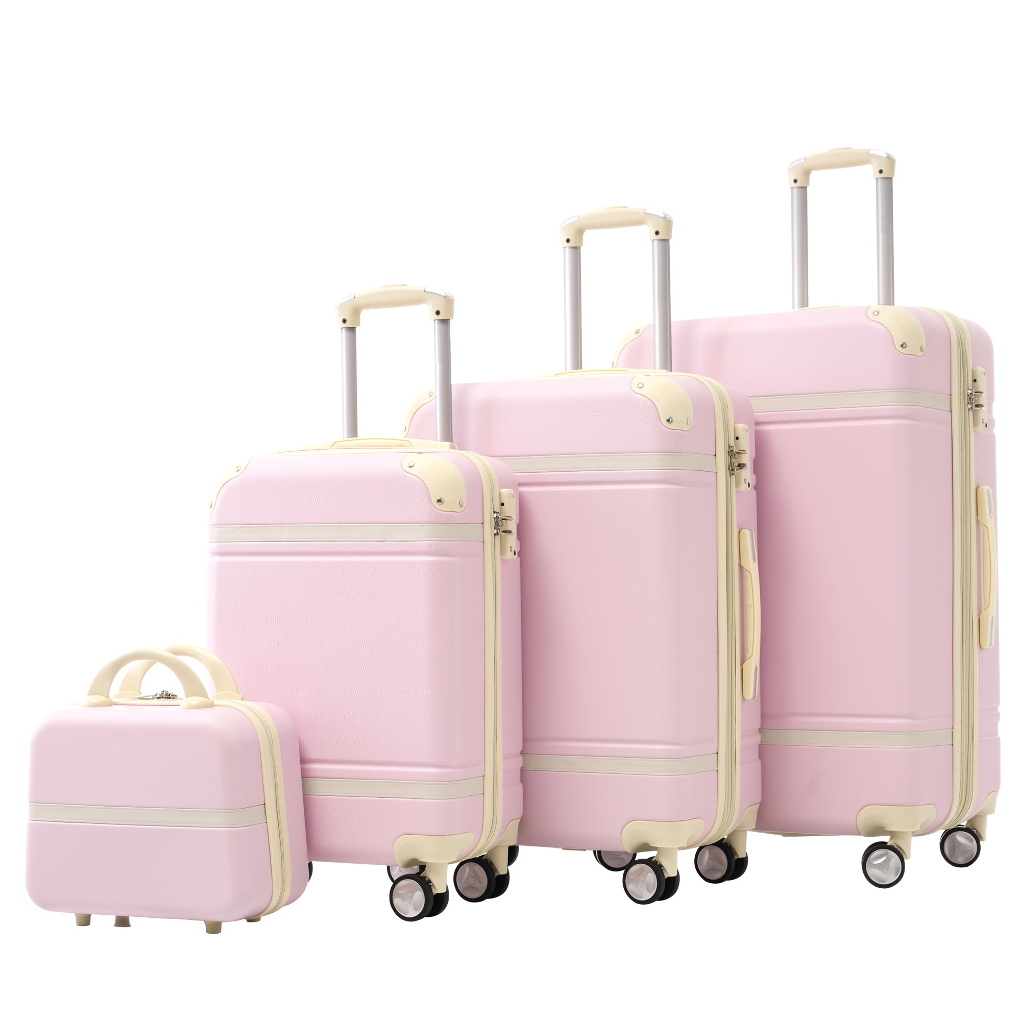 Lightweight 4-Piece Hardshell Luggage Set