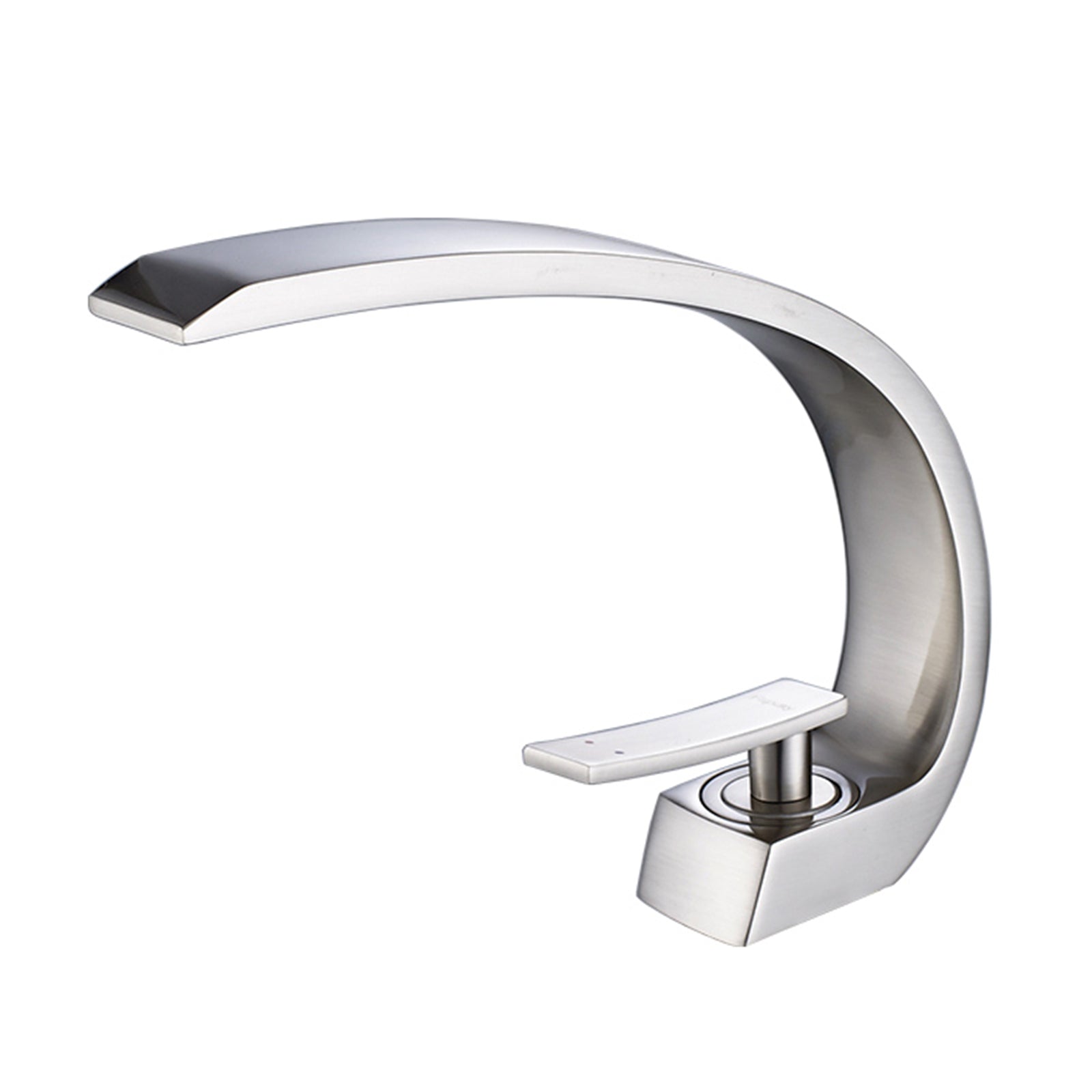 Modern Brushed Nickel Bathroom Faucet