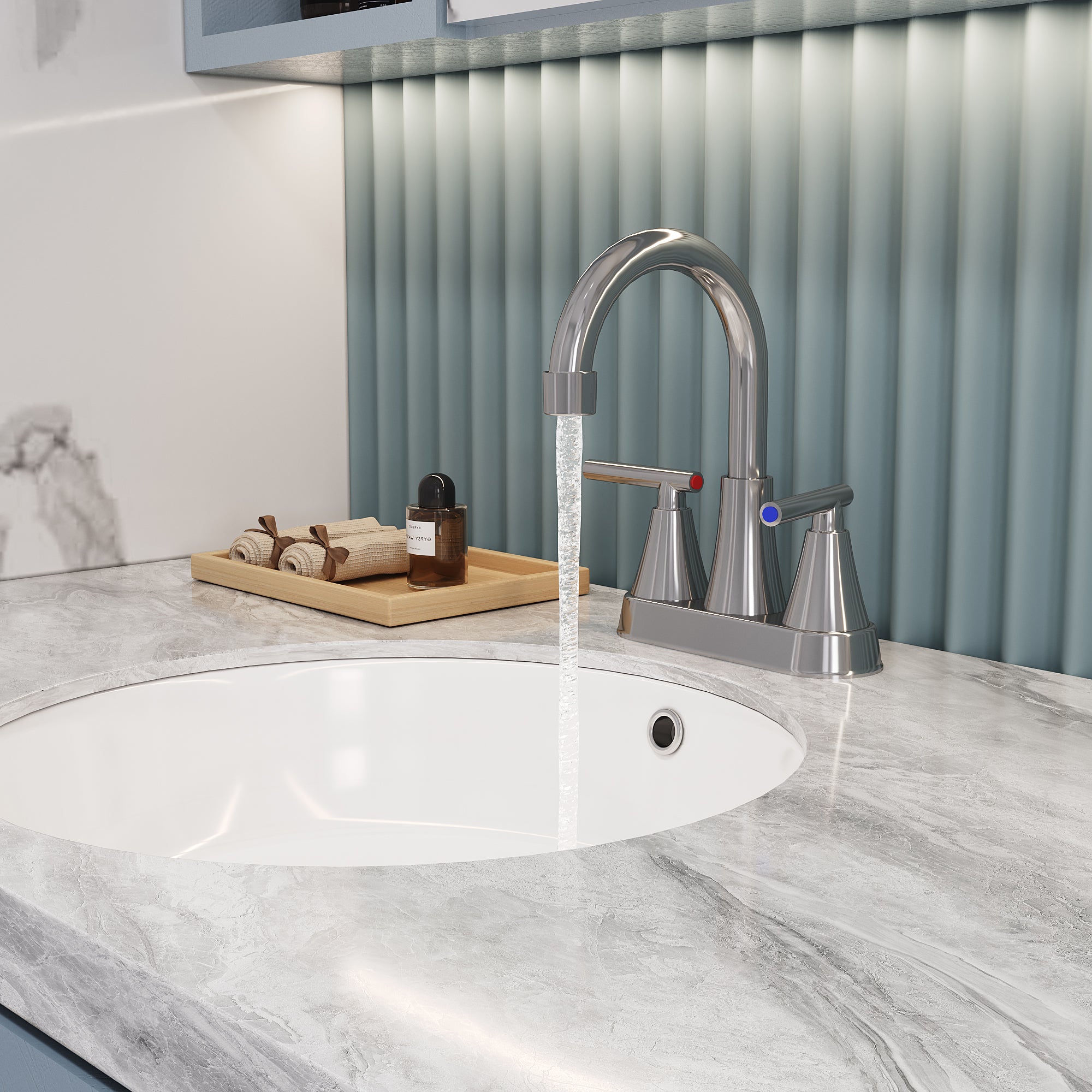 CUPC Certified Bathroom Faucet - Chrome Finish