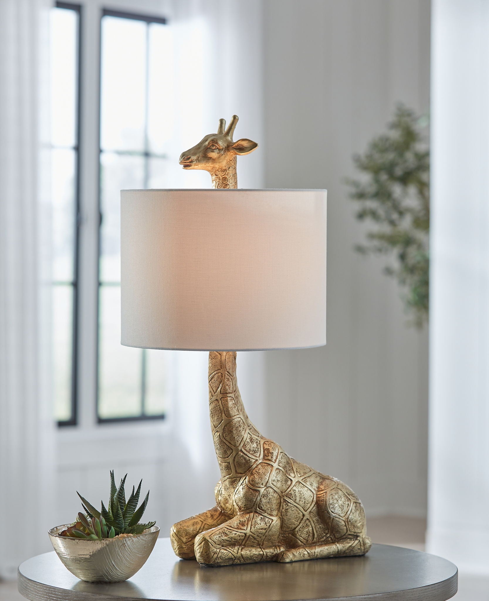 Ferrison - Poly Table Lamp - Gold Finish