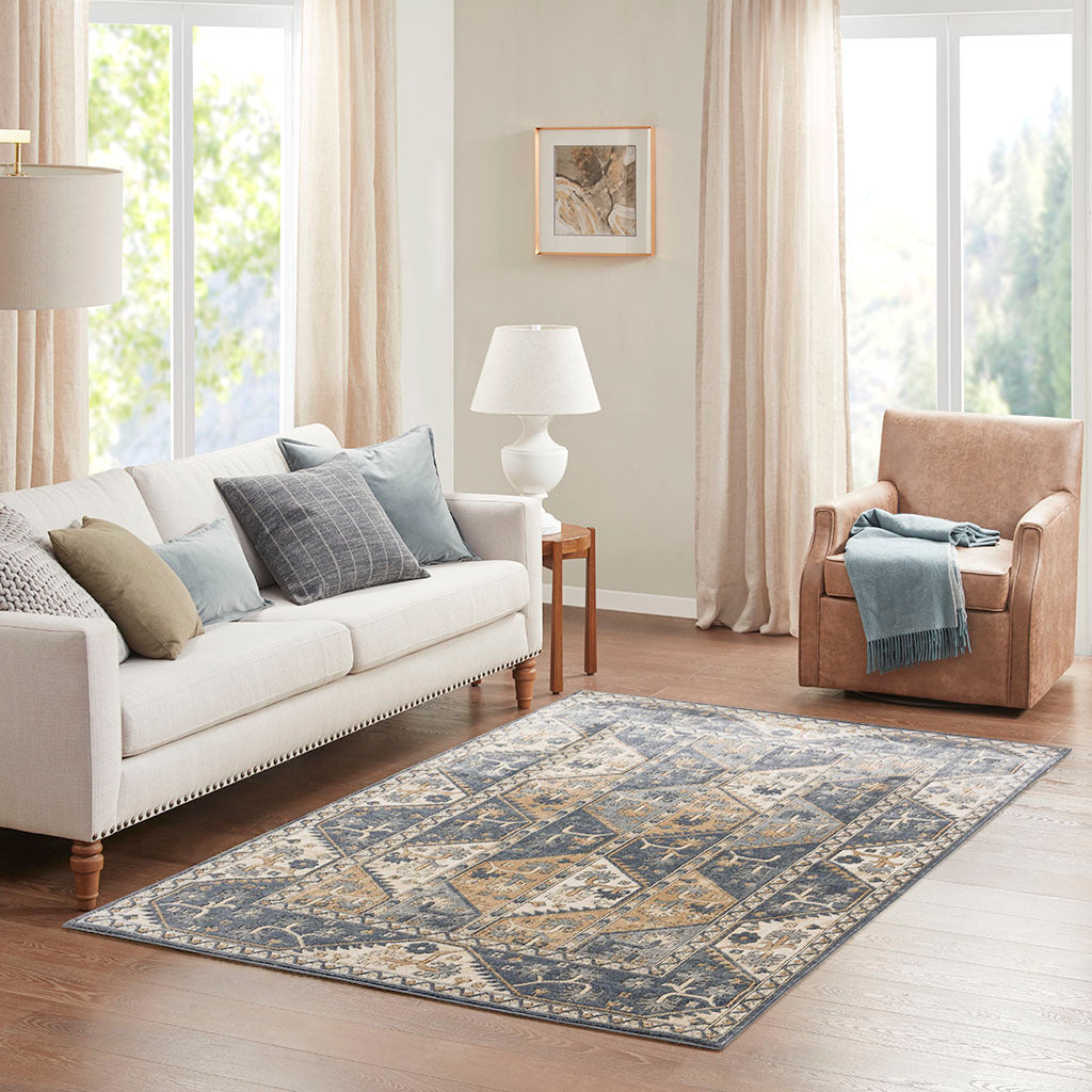 Tiled Border Area Rug: Stylish Home Decor