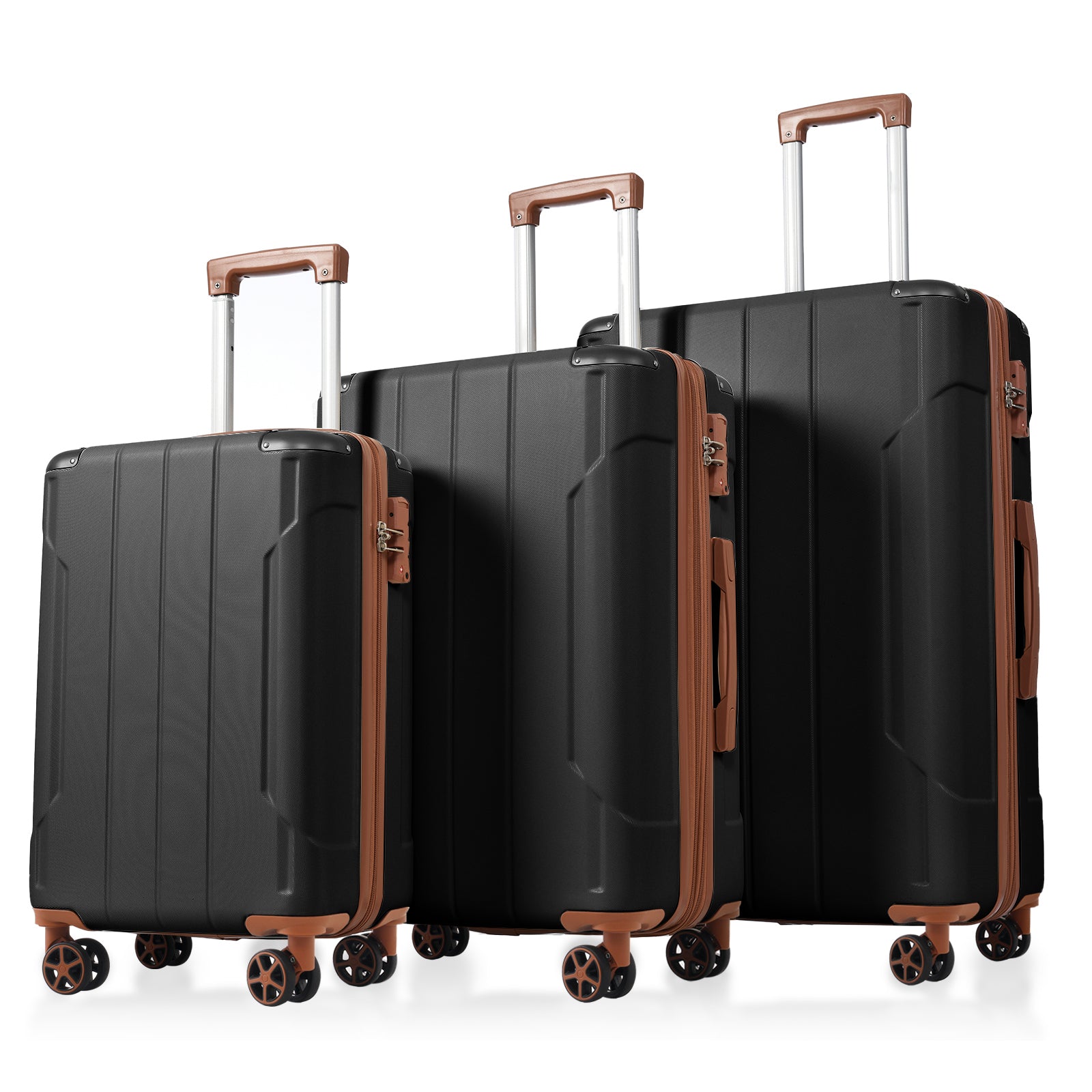 Expandable Hard Shell Luggage Set w/TSA Lock