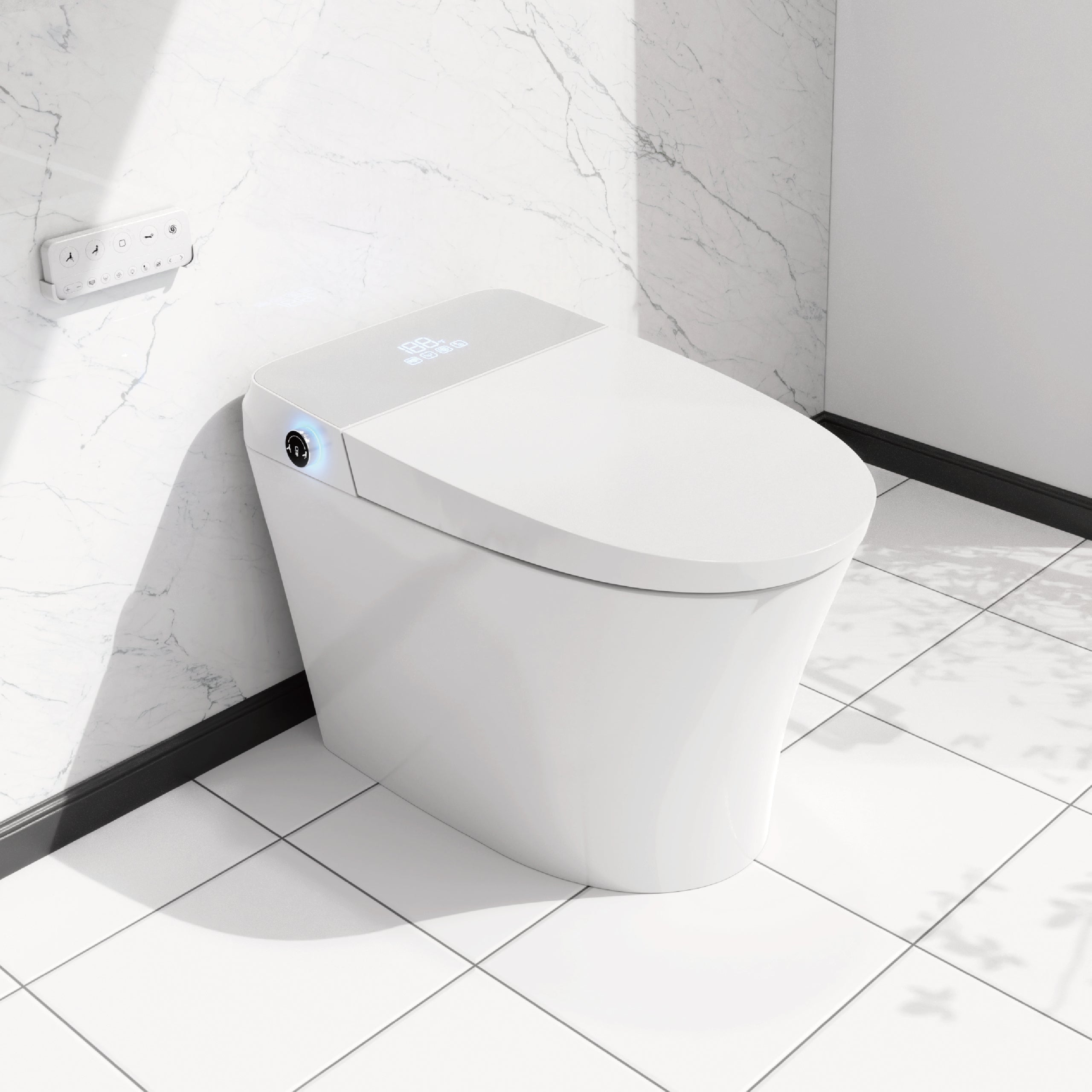 Smart Toilet: Auto Flush, Heated Seat, ADA Compliant