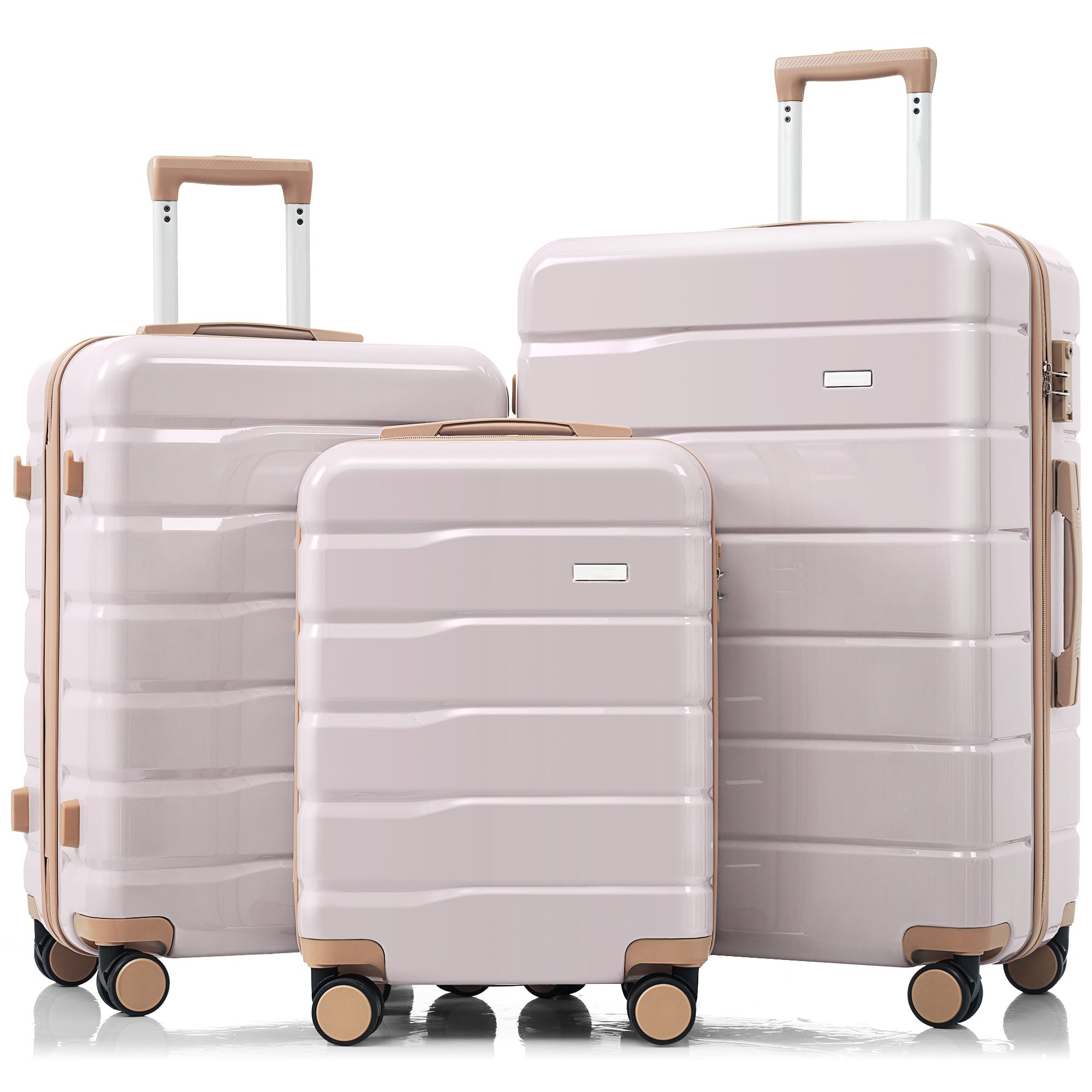 Premium ABS Luggage Set: 3-Piece TSA Lock