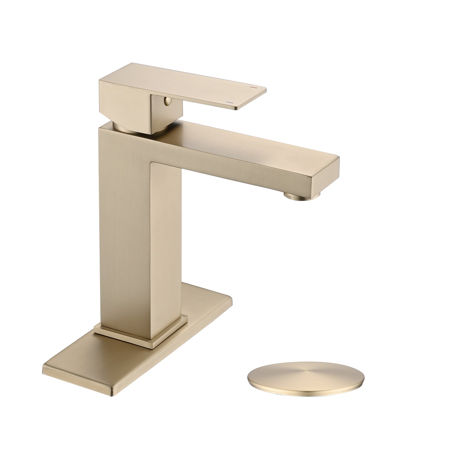 Single Handle Bathroom Faucet with Drain