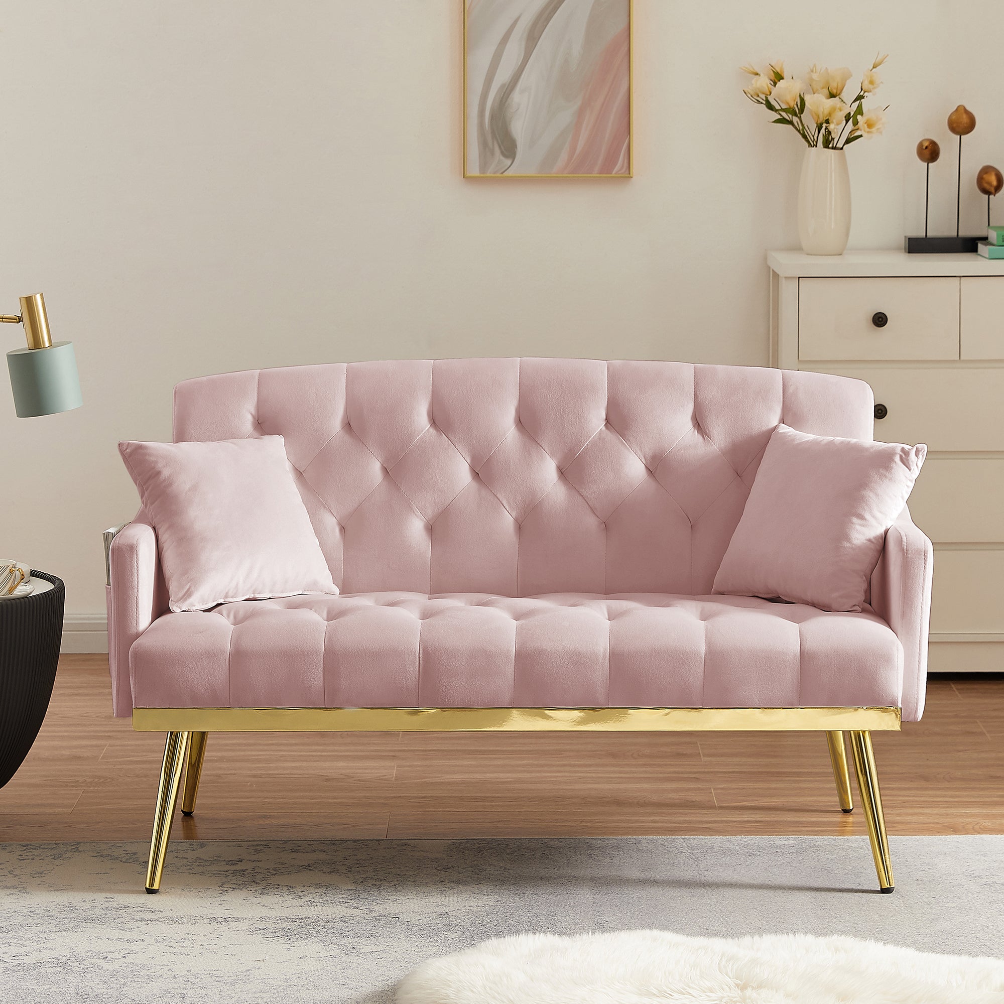 Pink 2 Seater Sofa: Stylish & Cozy
