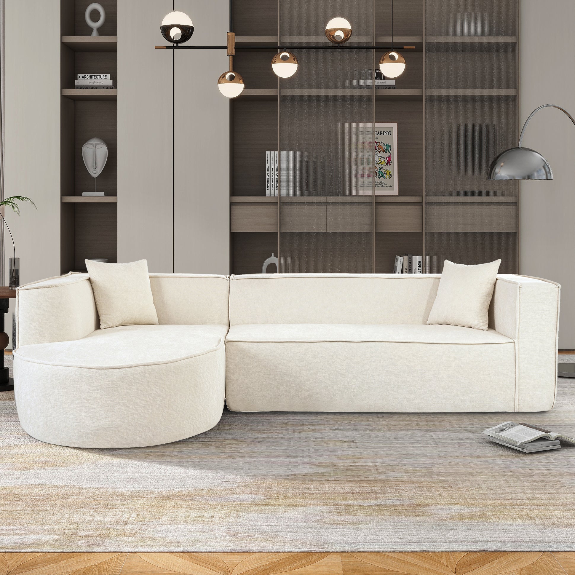 Modern Sectional Sofa: Elegant L-Shape Couch