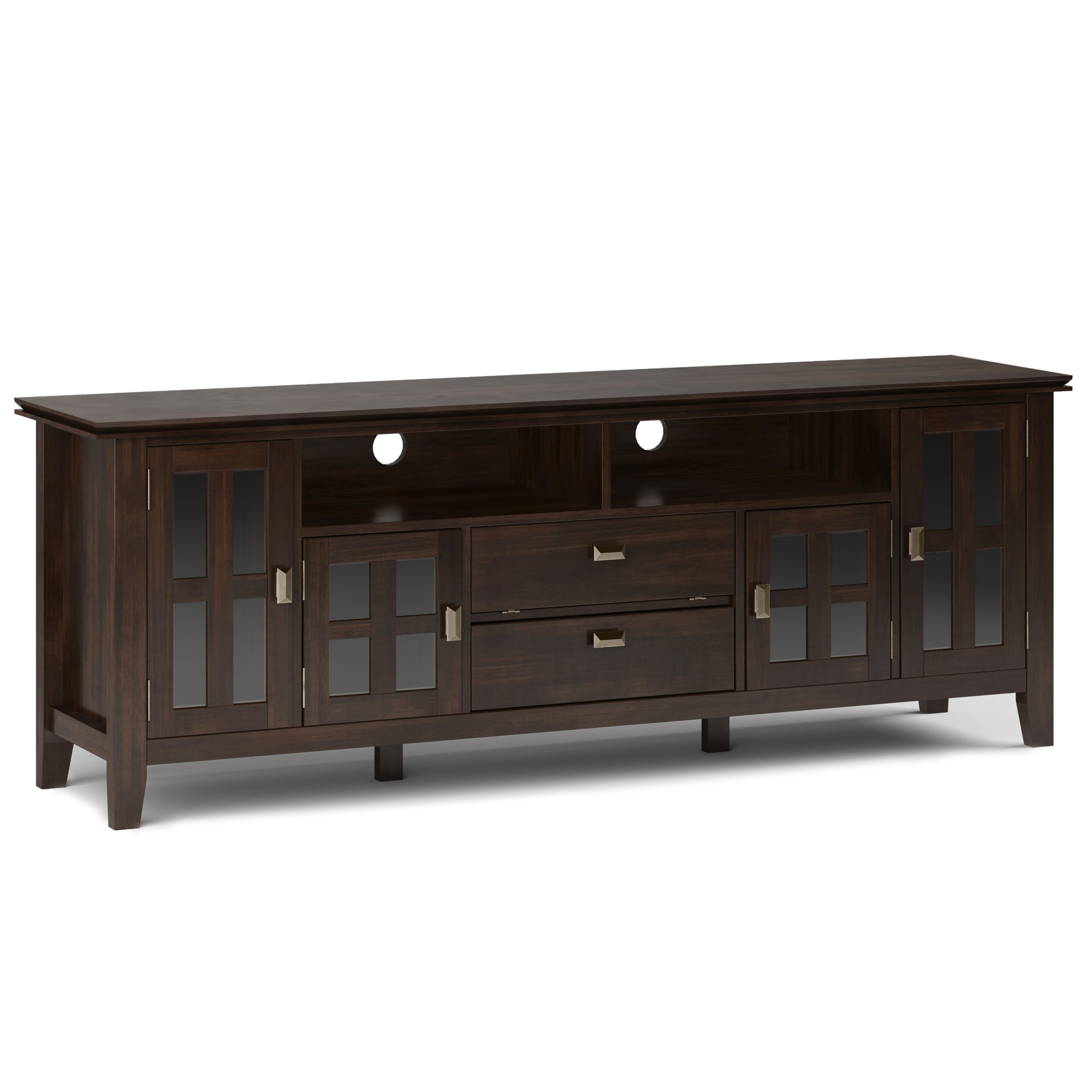 72" Artisan TV Media Stand - Tobacco Brown