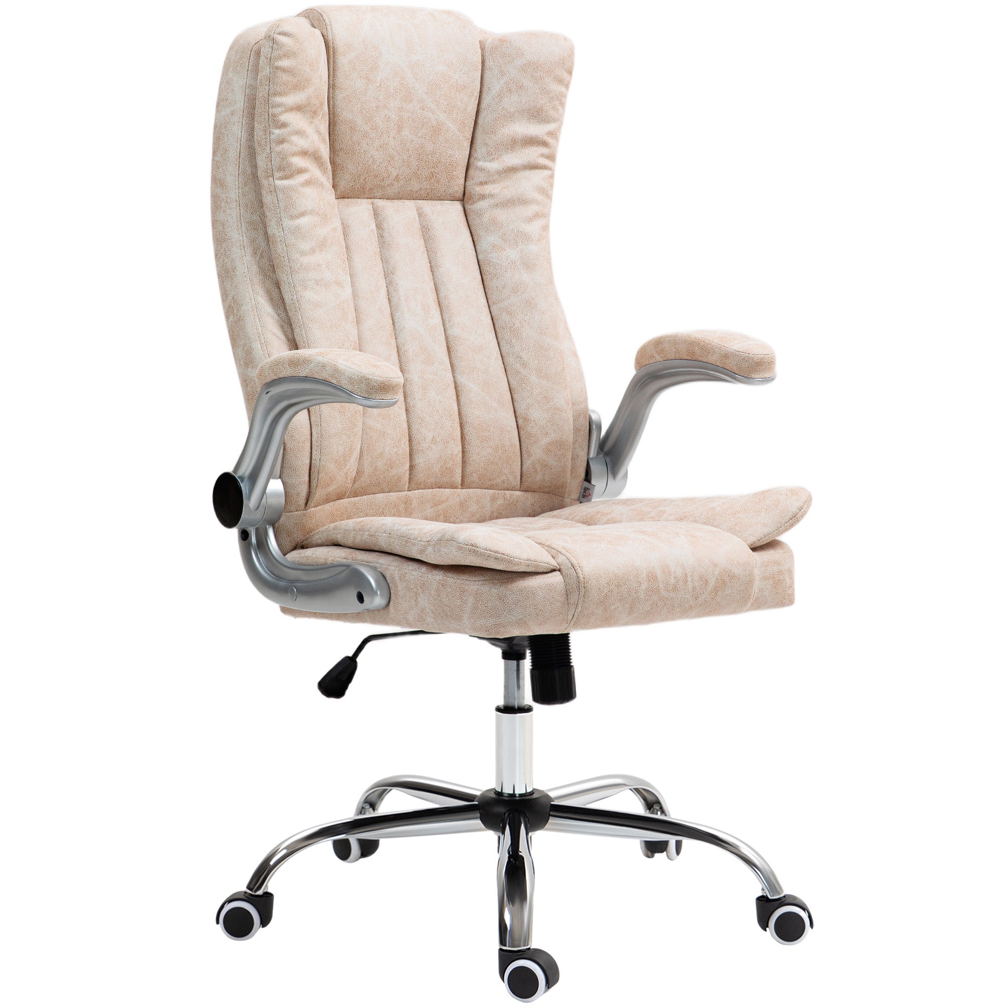 Executive Office Chair, Microfiber, Cream White