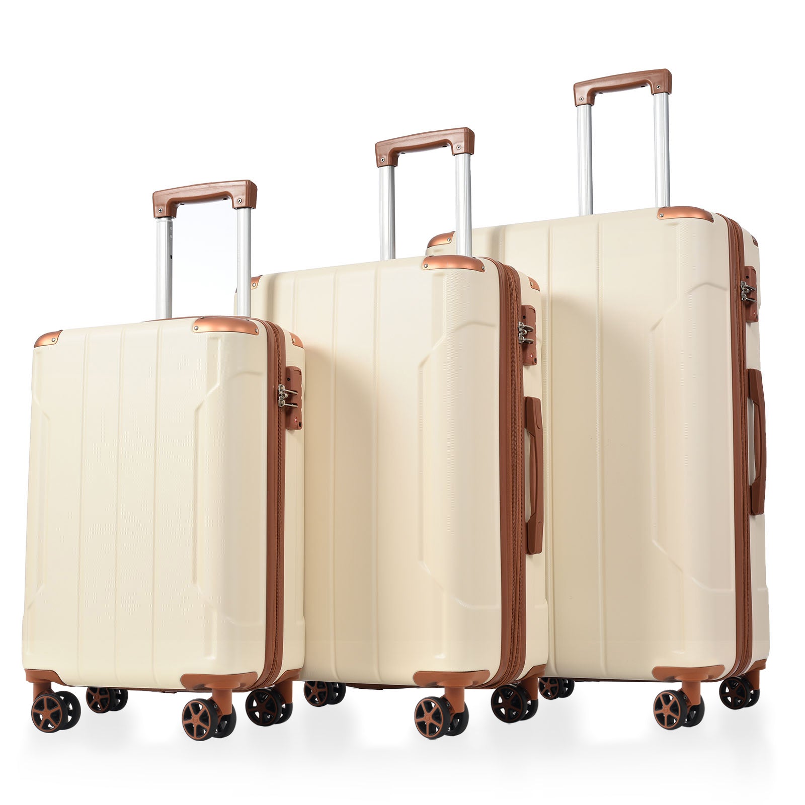 Expandable Hard Shell Luggage Set w/TSA Lock