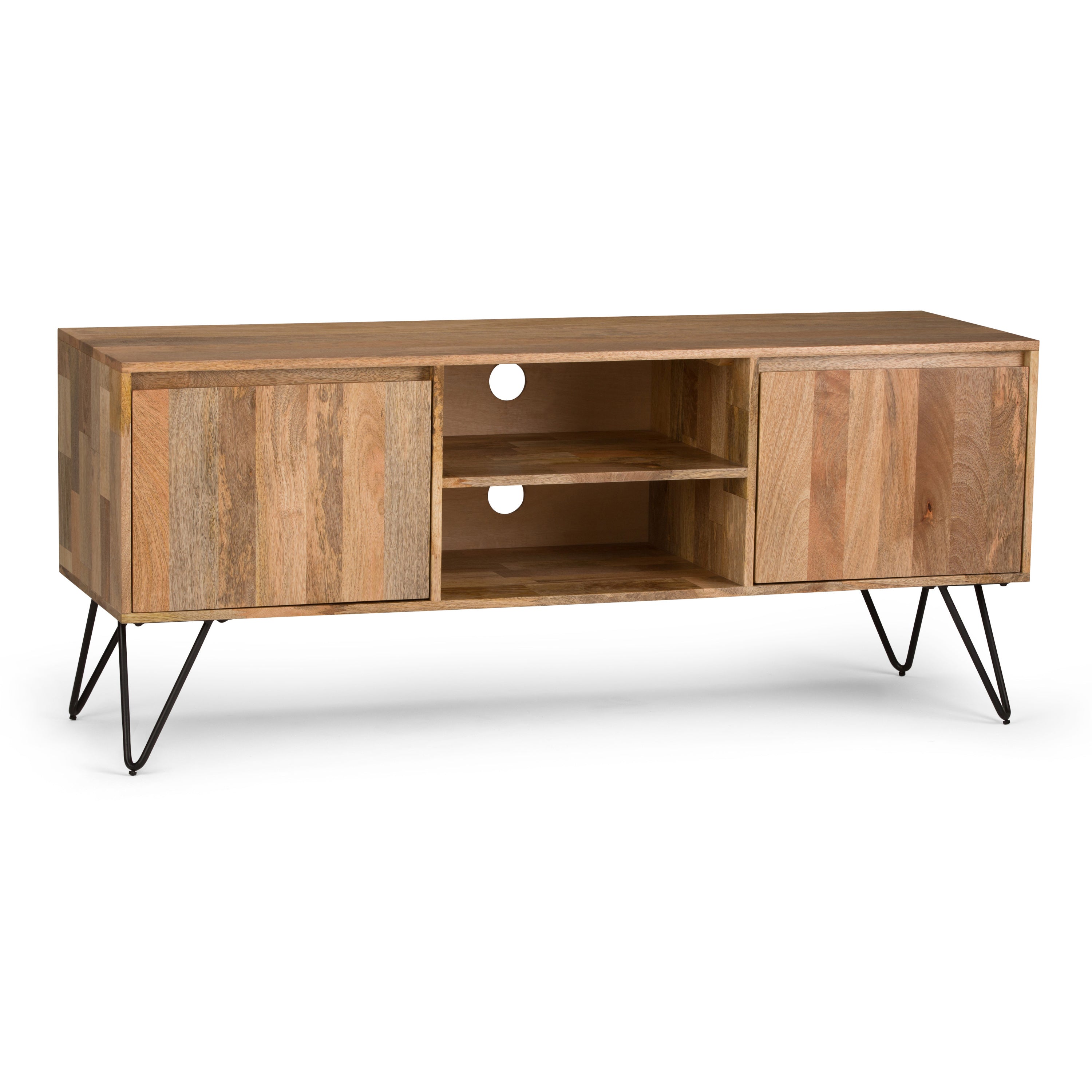 Hunter TV Stand - Natural Wood Media Console