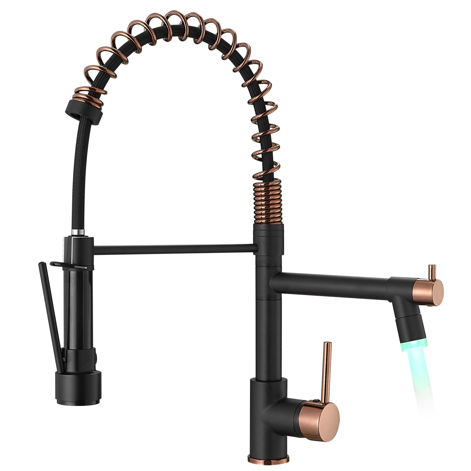 Pull-Down Kitchen Faucet: Single Handle, Commercial Style