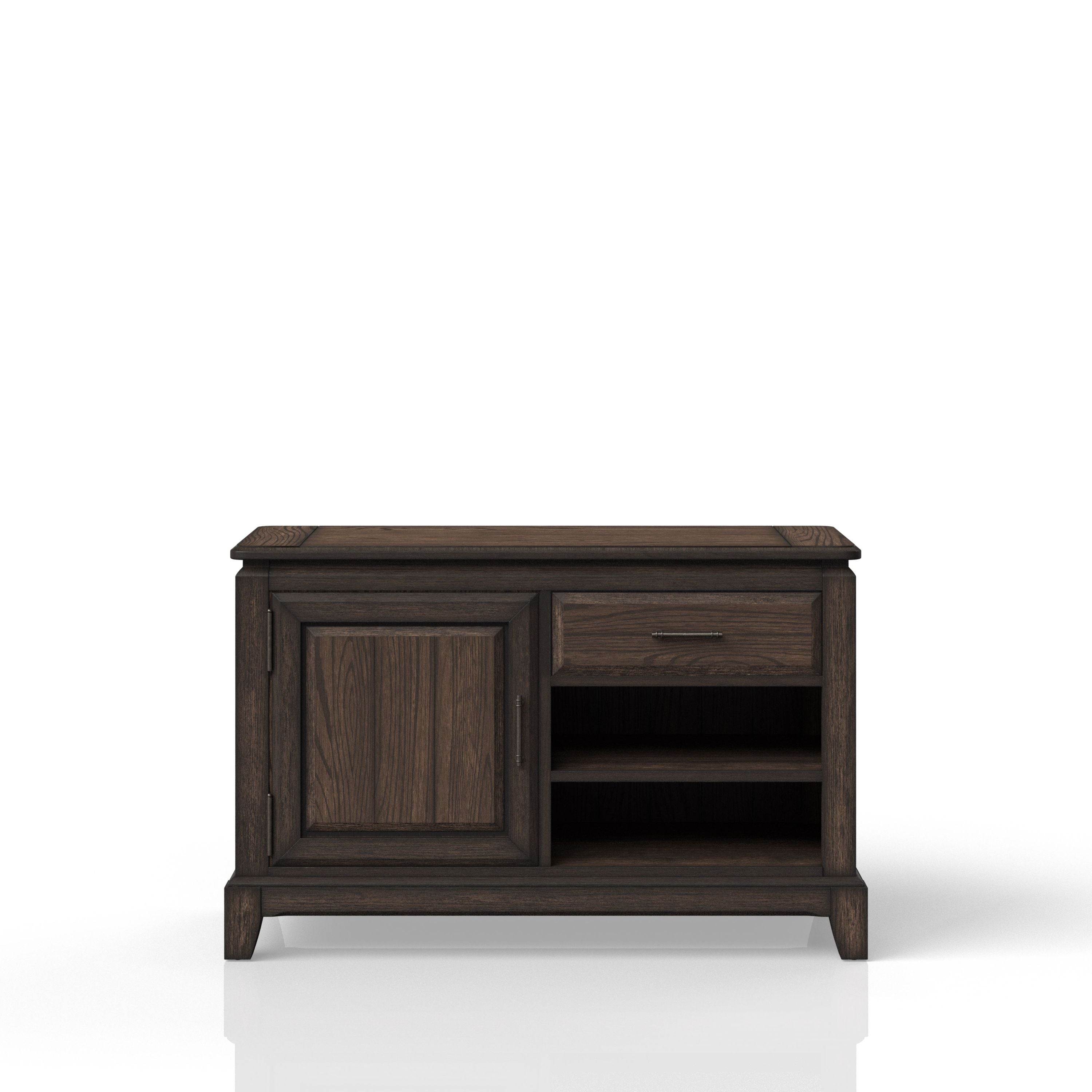 Chocolate Office Credenza: Storage & Style