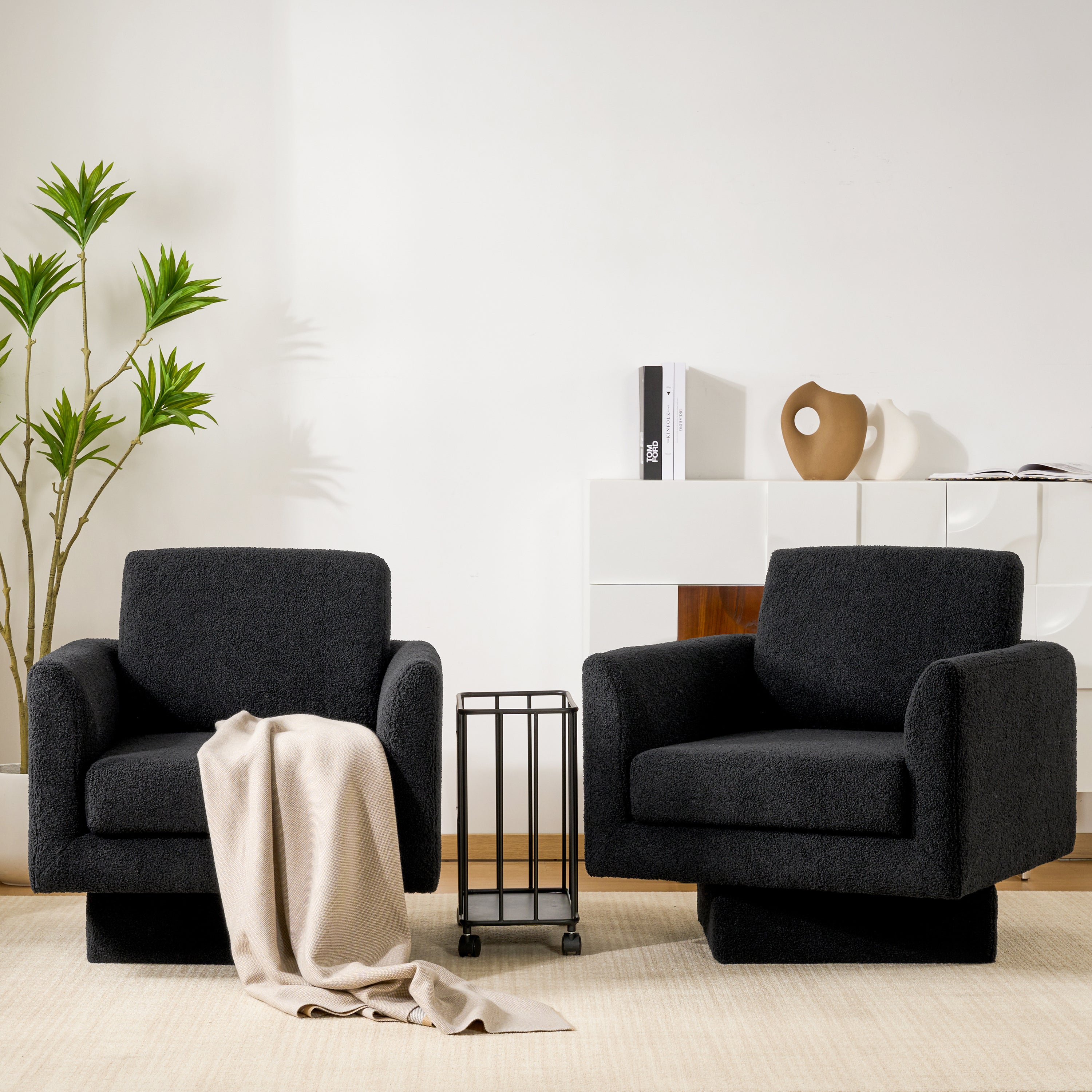 Modern Swivel Accent Chairs Set (2 or 3)