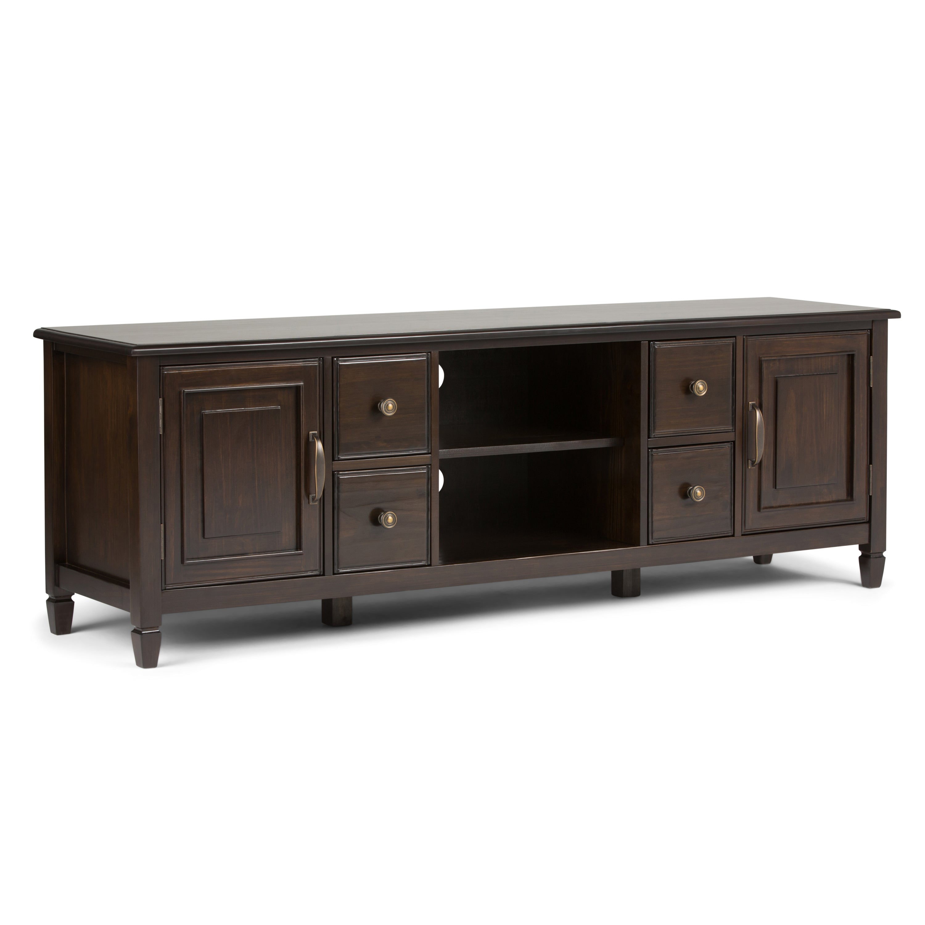 Connaught 72" TV Stand - Dark Chestnut Brown