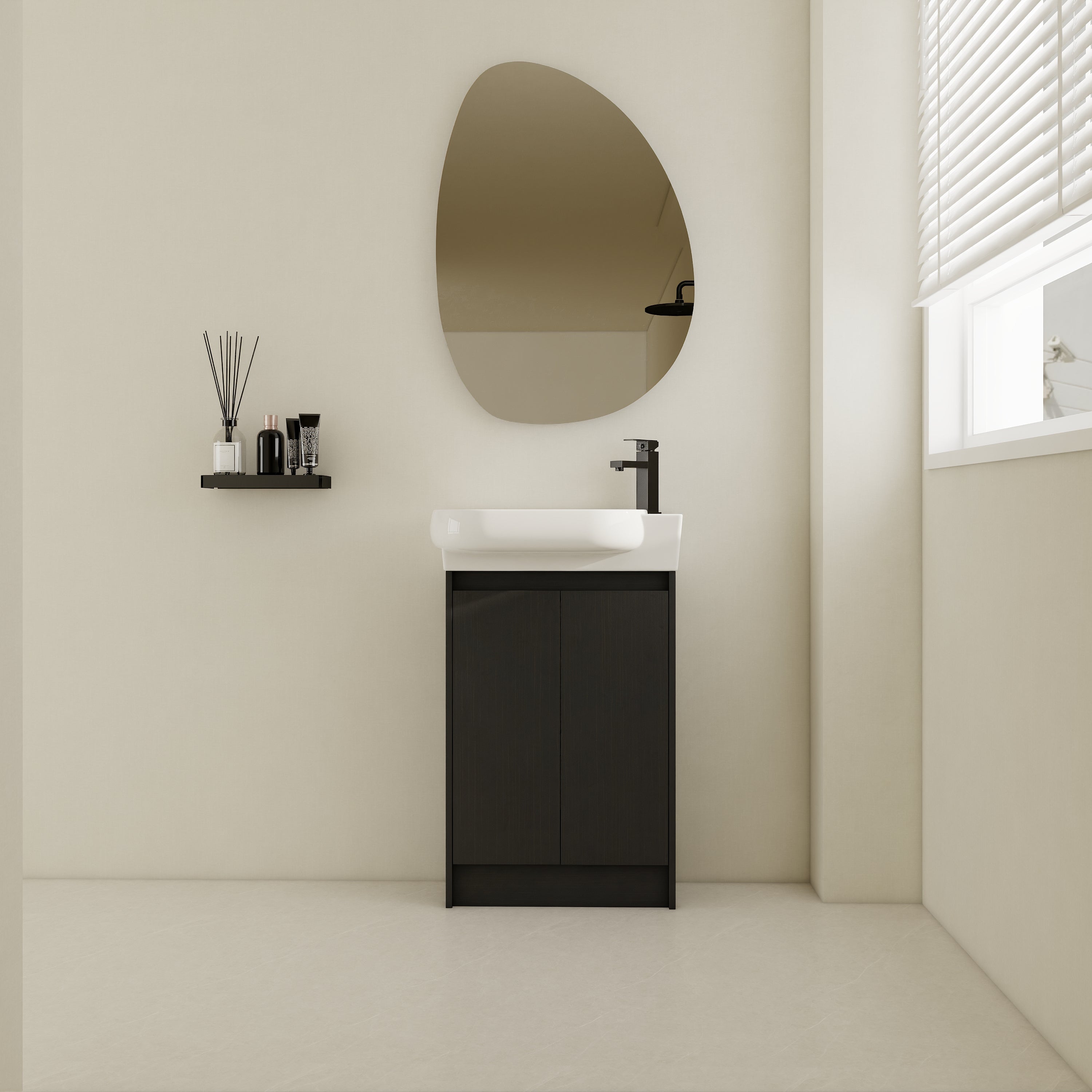 23" Freestanding Bathroom Vanity: Soft Close Doors