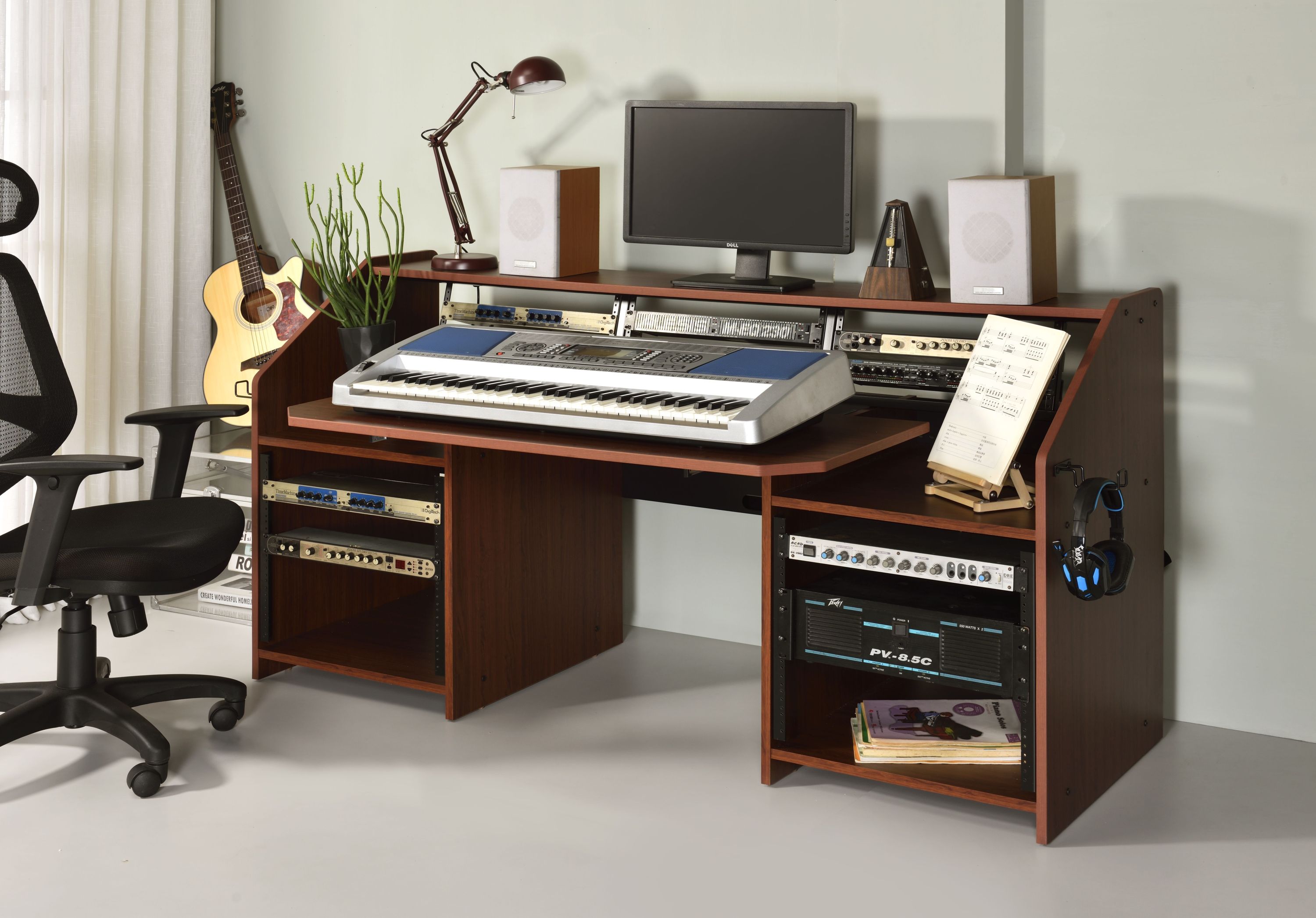 Cherry Music Desk w/ Earphone Rack