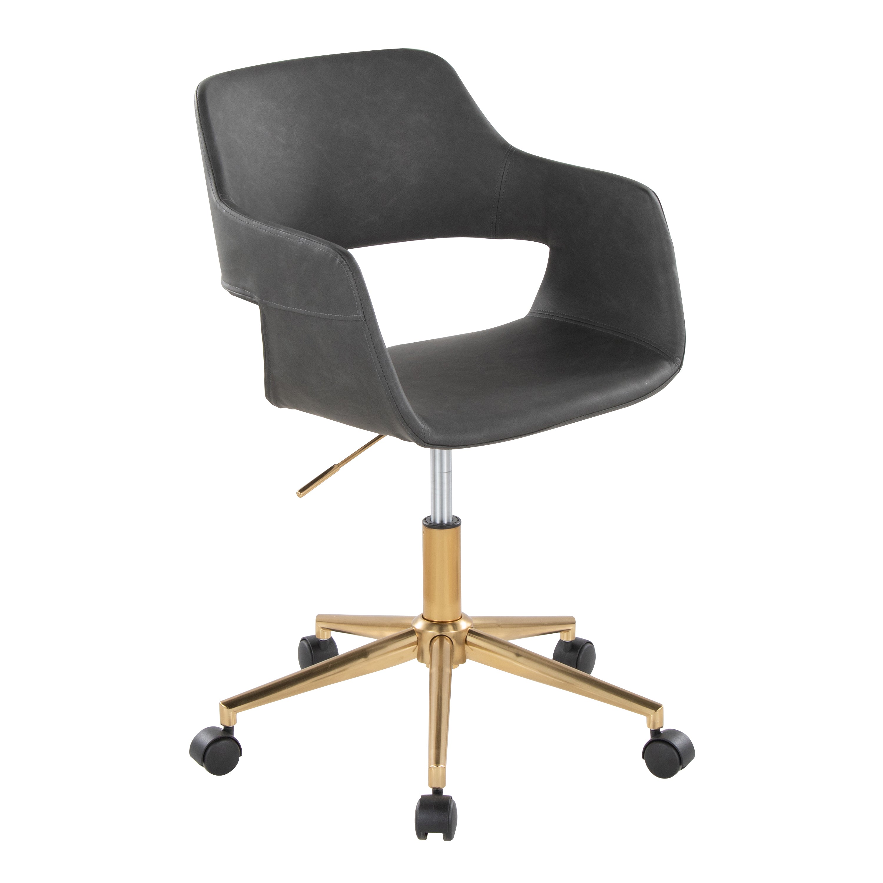 Margarite Gold & Grey Task Chair