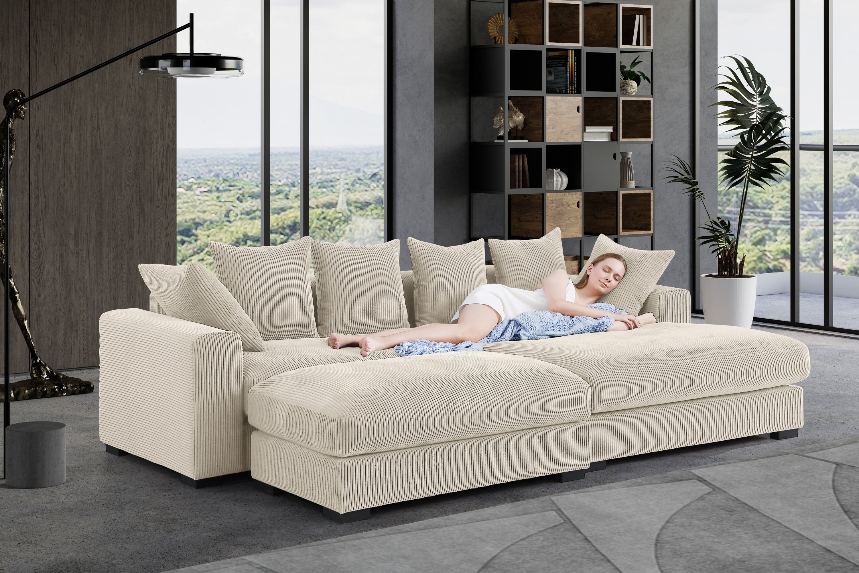 Duke 4-Piece Upholstered Sectional Sofa