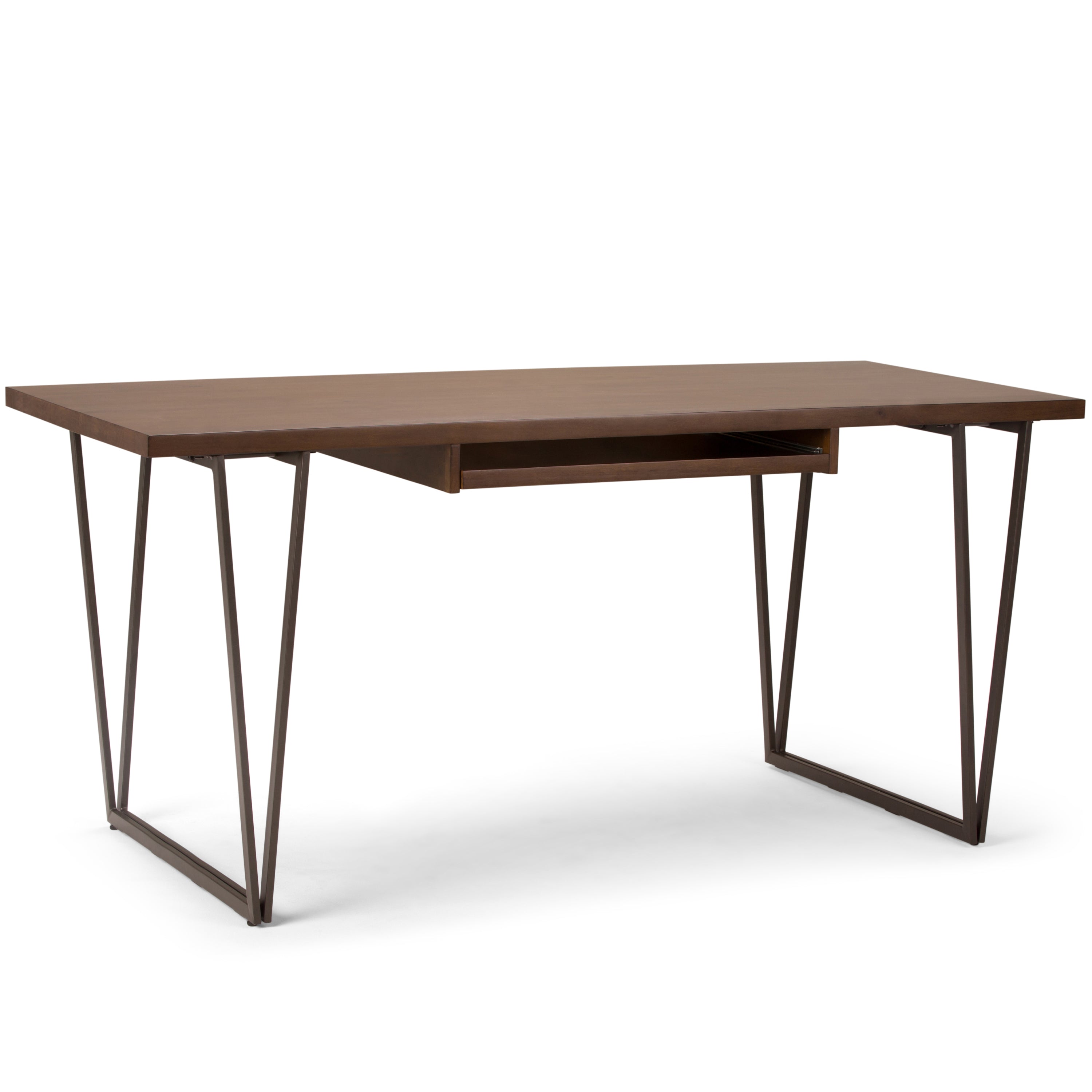 Ryder Desk - Natural Aged Brown Wood Writing Desk