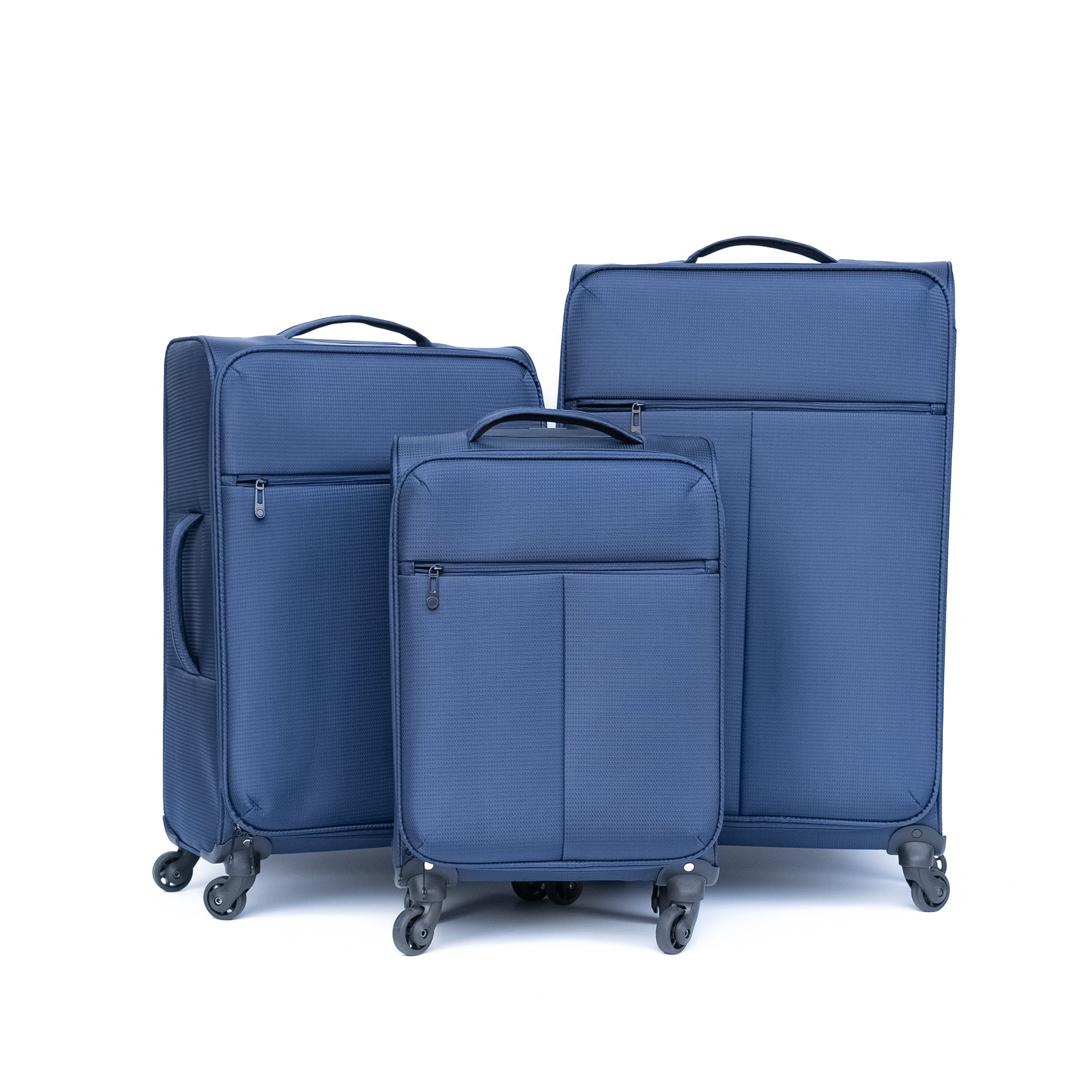 Dark Blue Oxford Cloth Suitcase (No Lock)