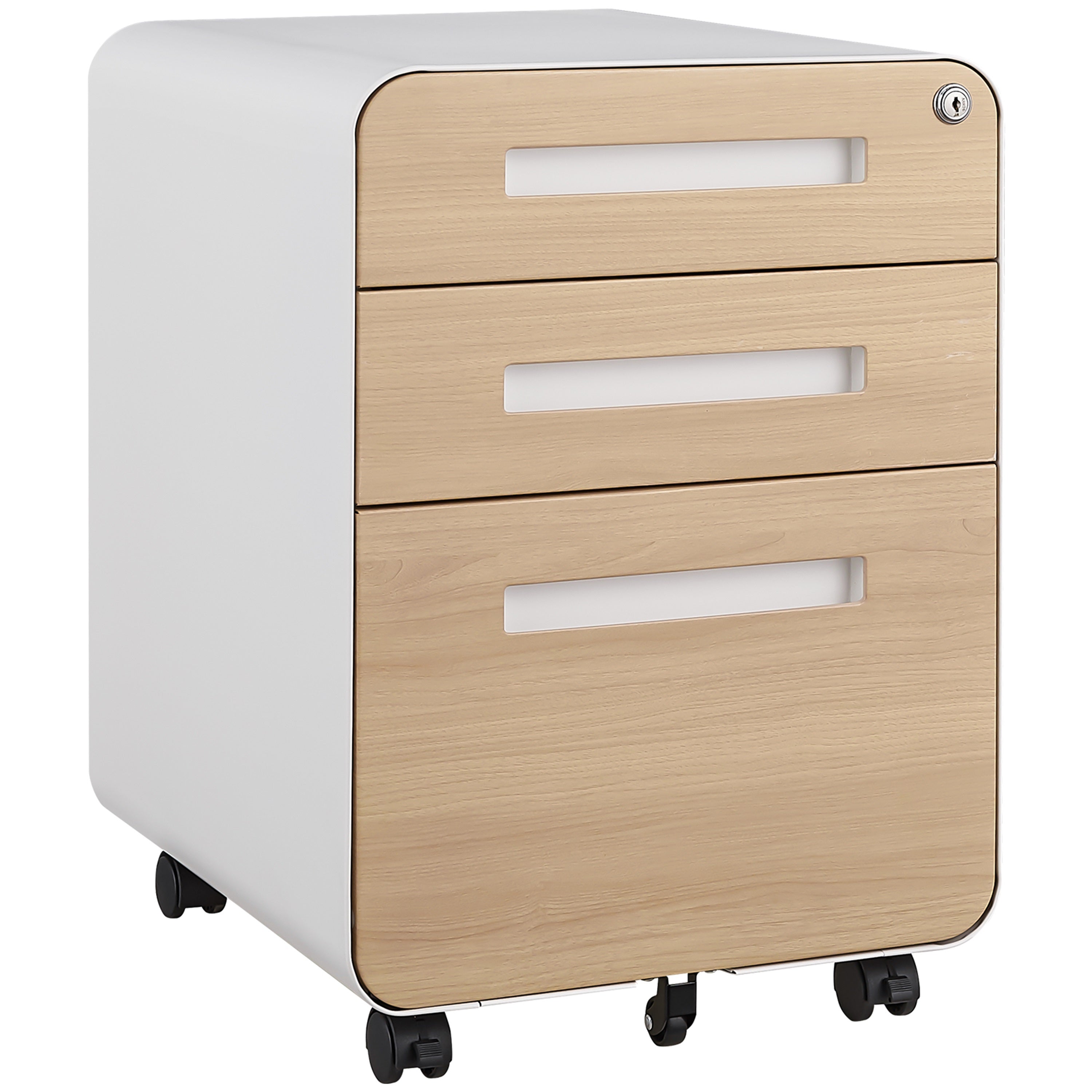 Mobile File Cabinet: 3 Drawer Under Desk Storage