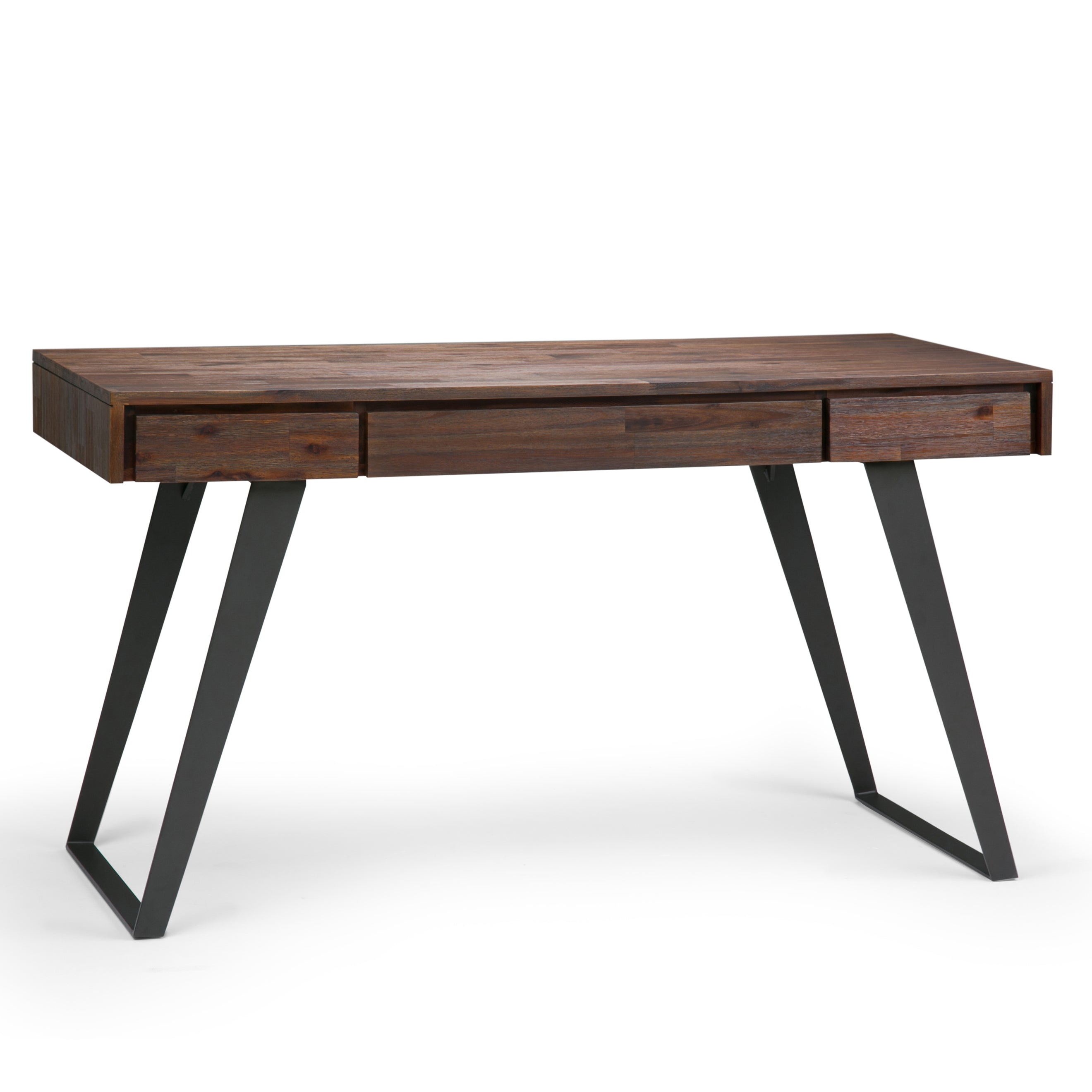 Lowry Desk - Distressed Charcoal Brown