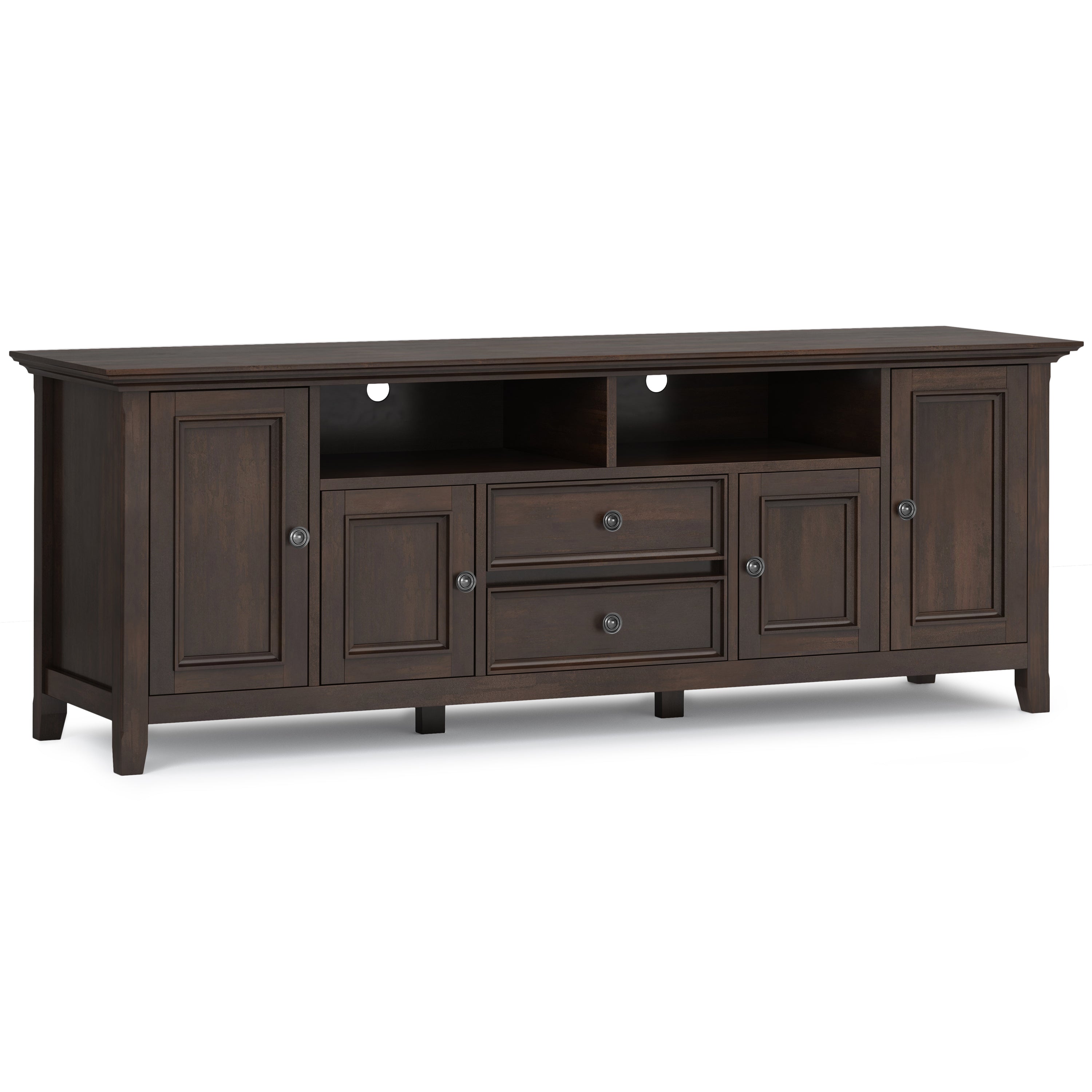 Amherst 72" TV Media Stand - Brunette Brown