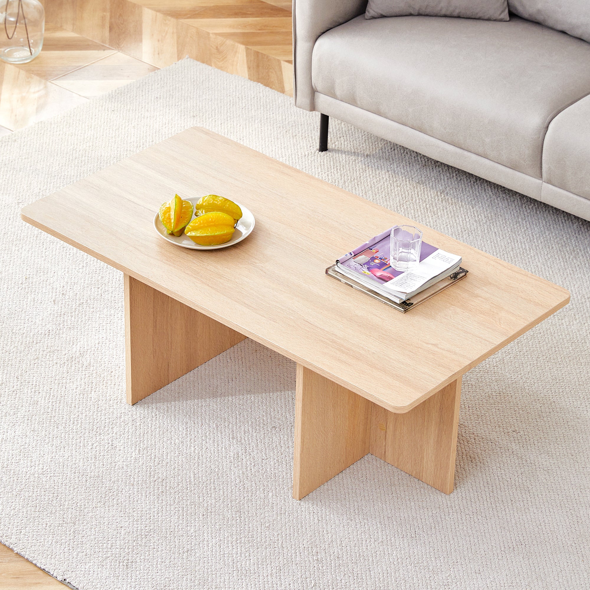 Modern Wood Coffee Table | MDF Living Room Table | CT-2O