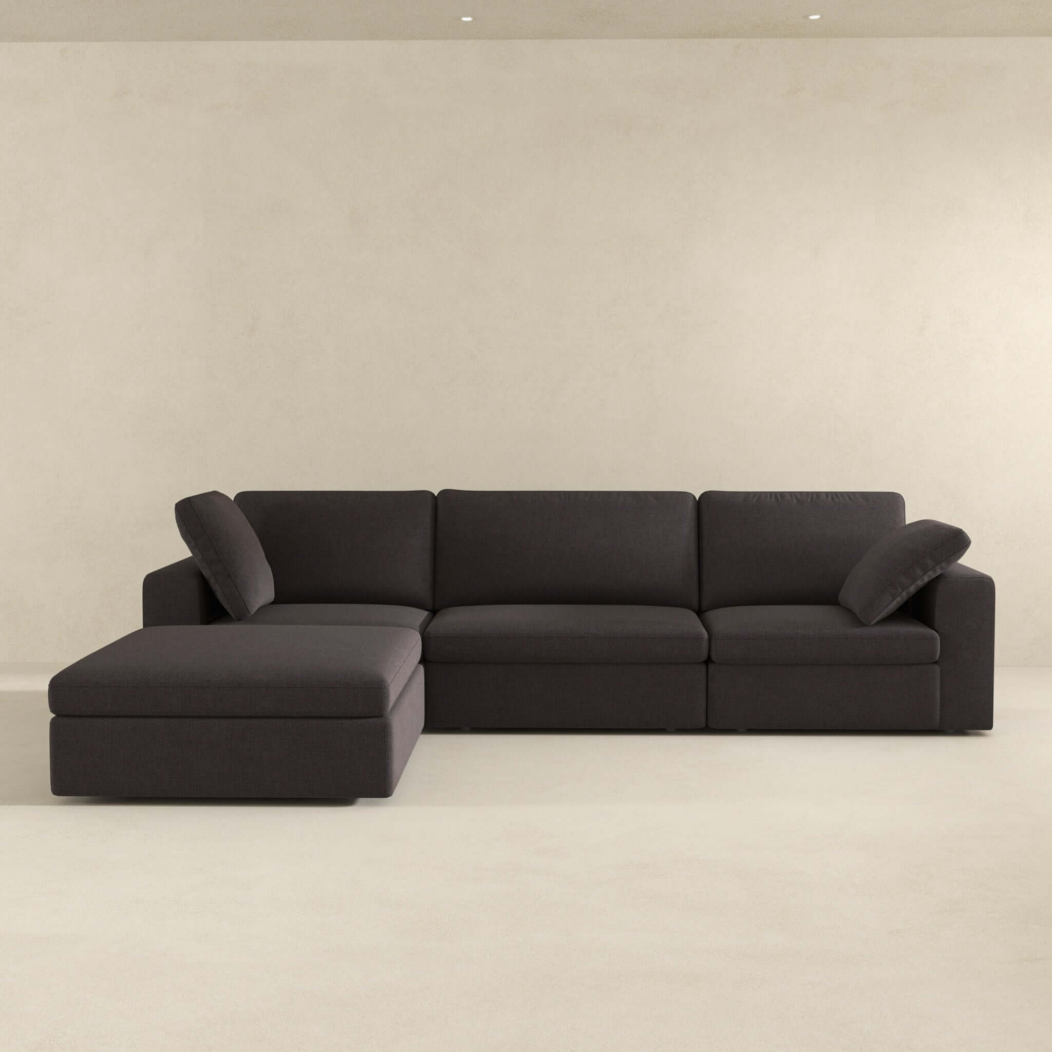 Modern Dark Gray Cecilia Modular Corner Sectional