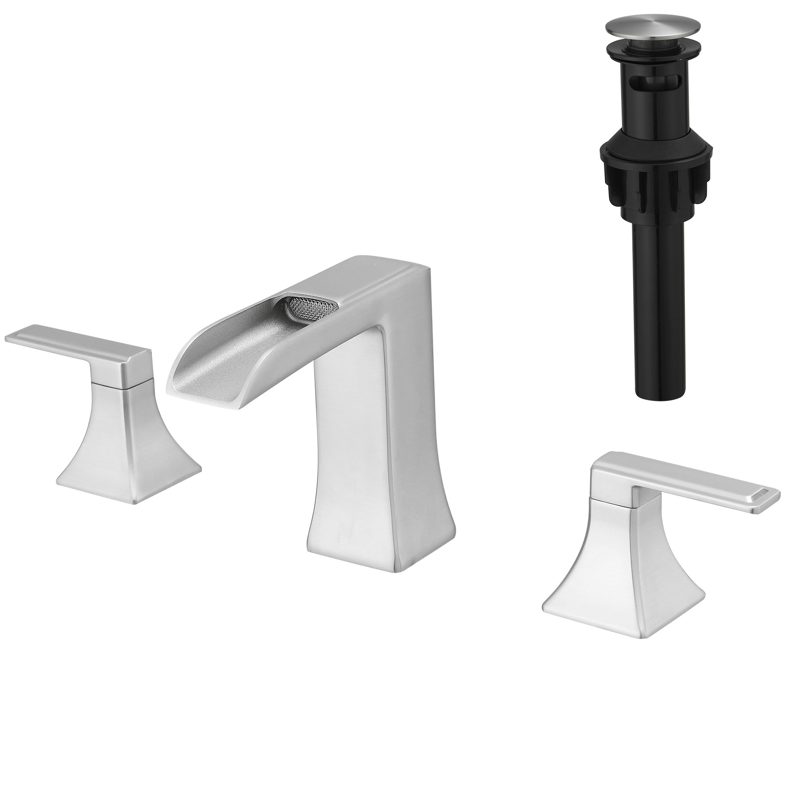 8" Brushed Nickel Widespread Bathroom Faucet