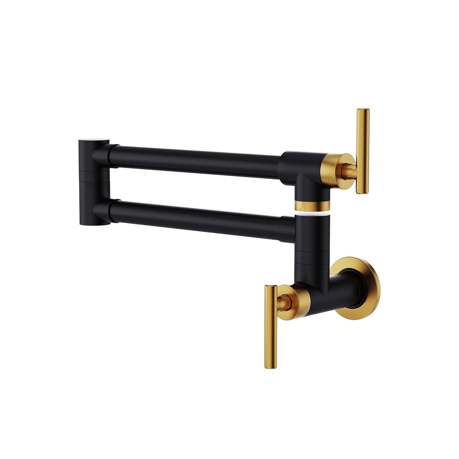 Black & Gold Brass Pot Filler Faucet