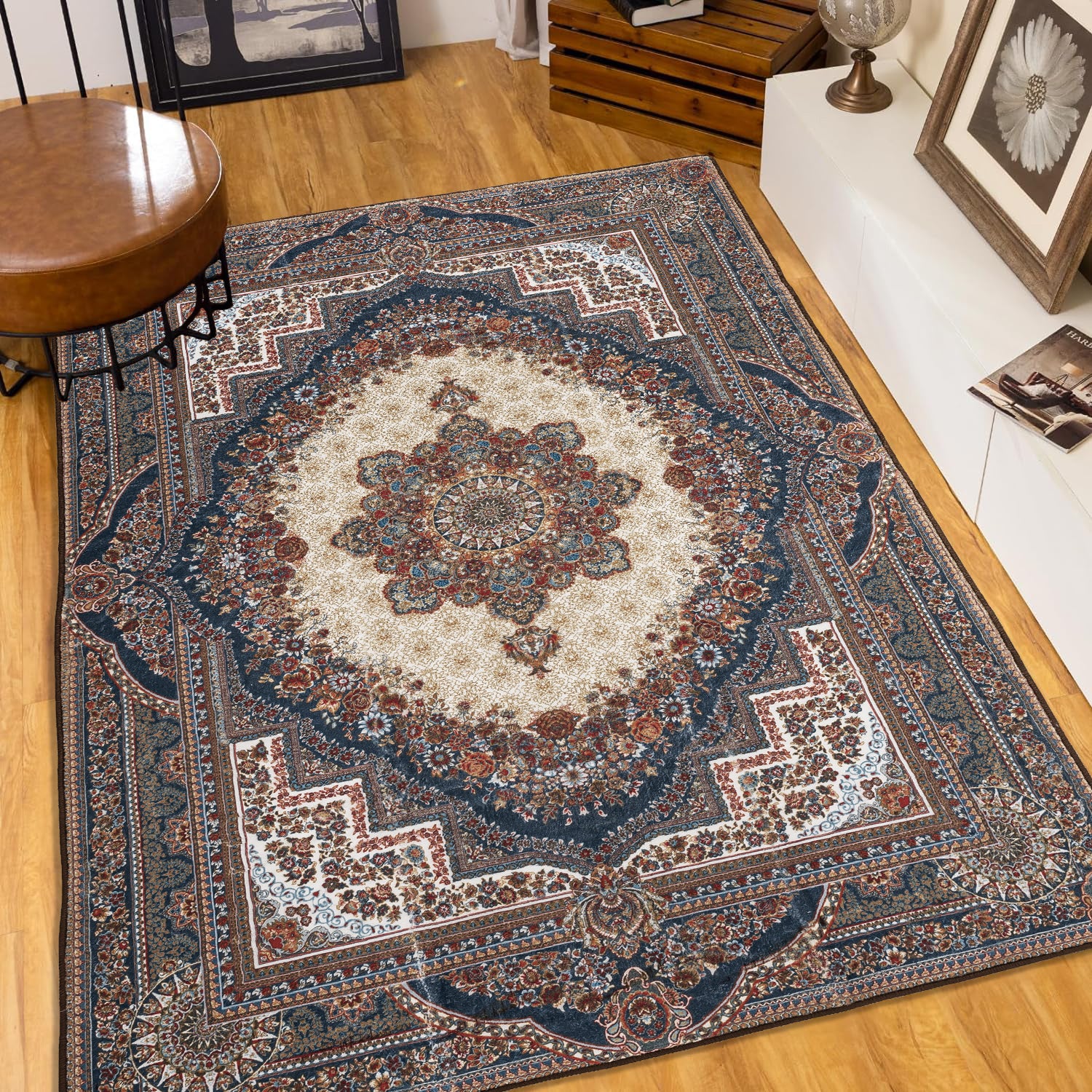 Bohemian 6x9 Area Rug: Vintage Persian Design