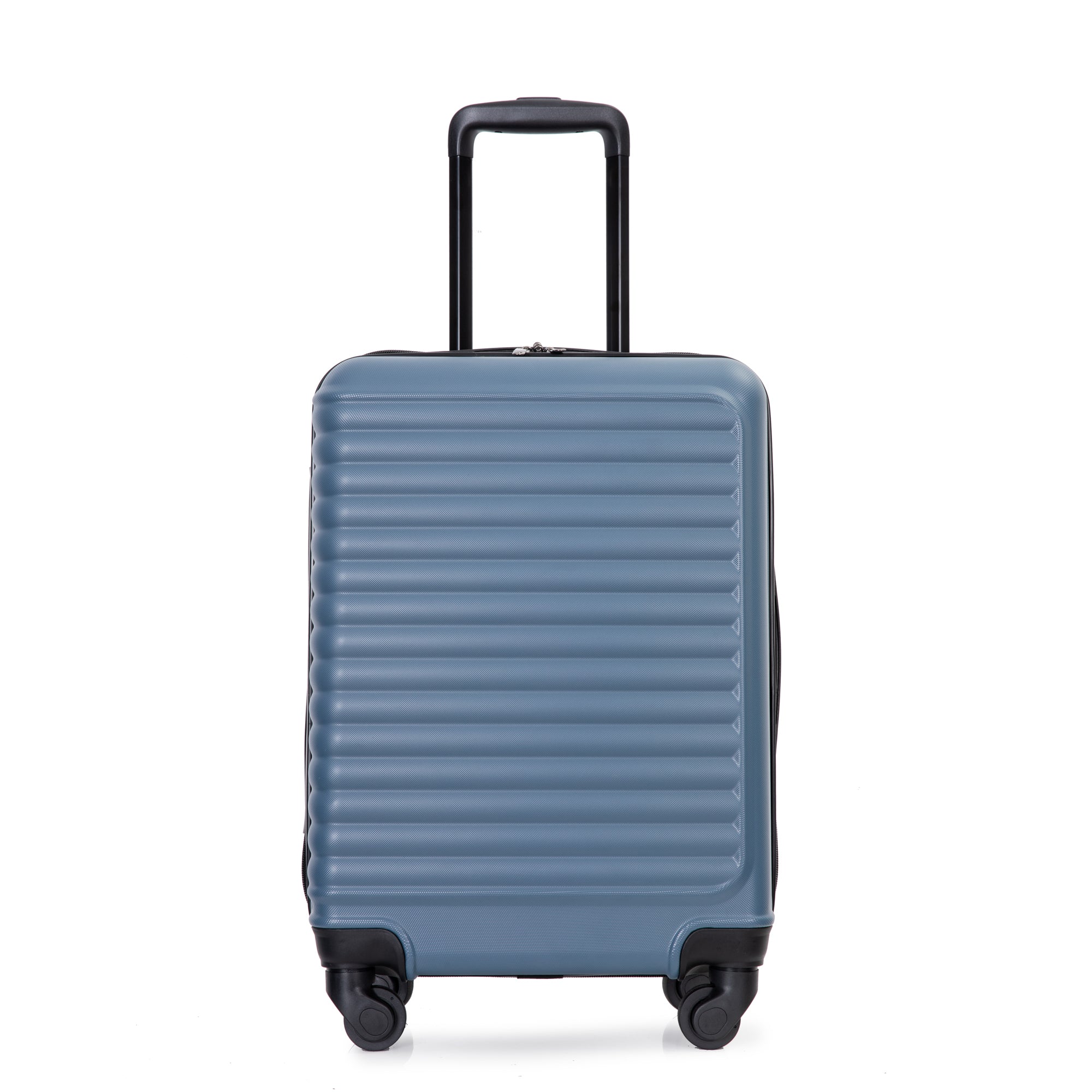 Lightweight Blue Carry-on Suitcase w/ Spinner Wheels
