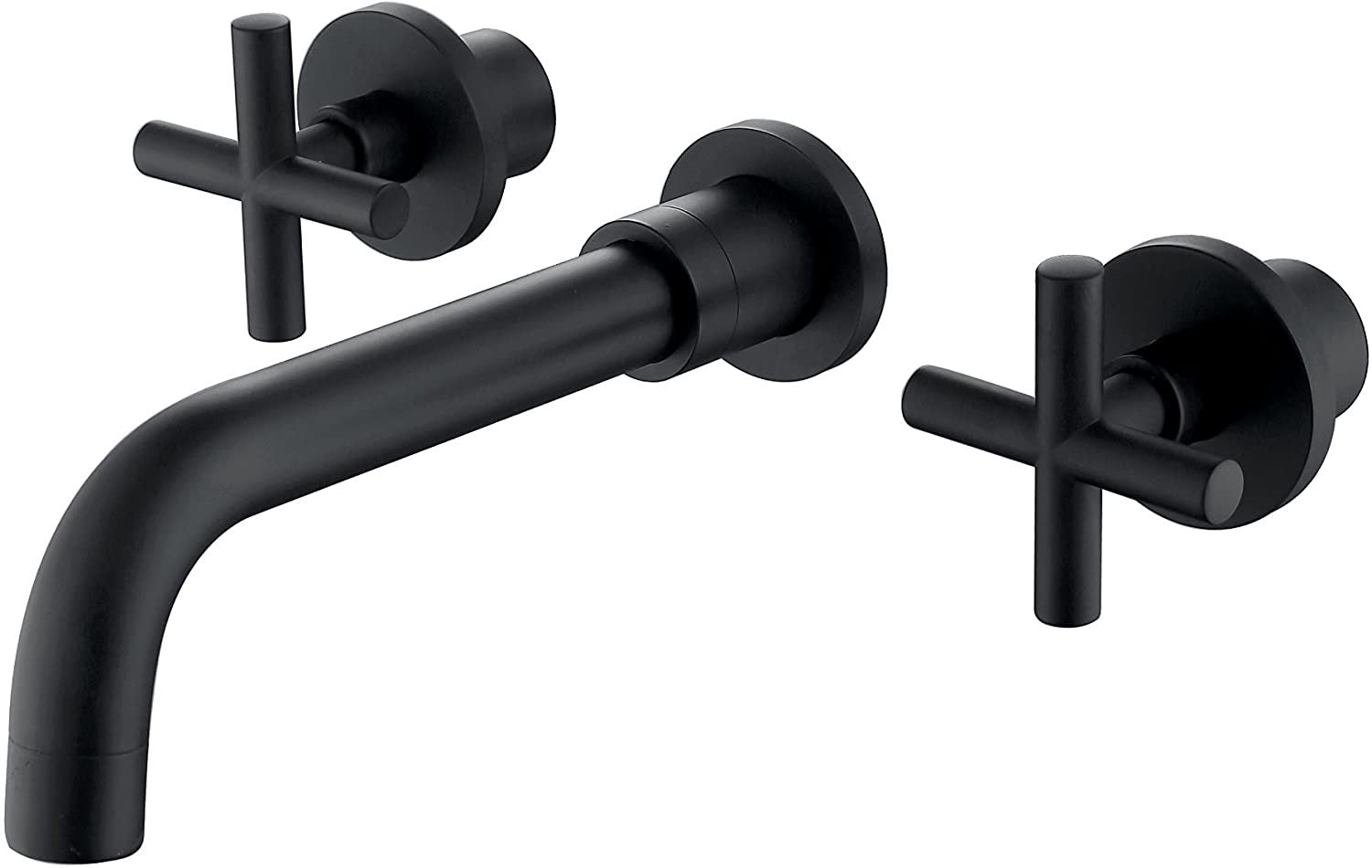 Matte Black Double Handle Bathroom Faucet