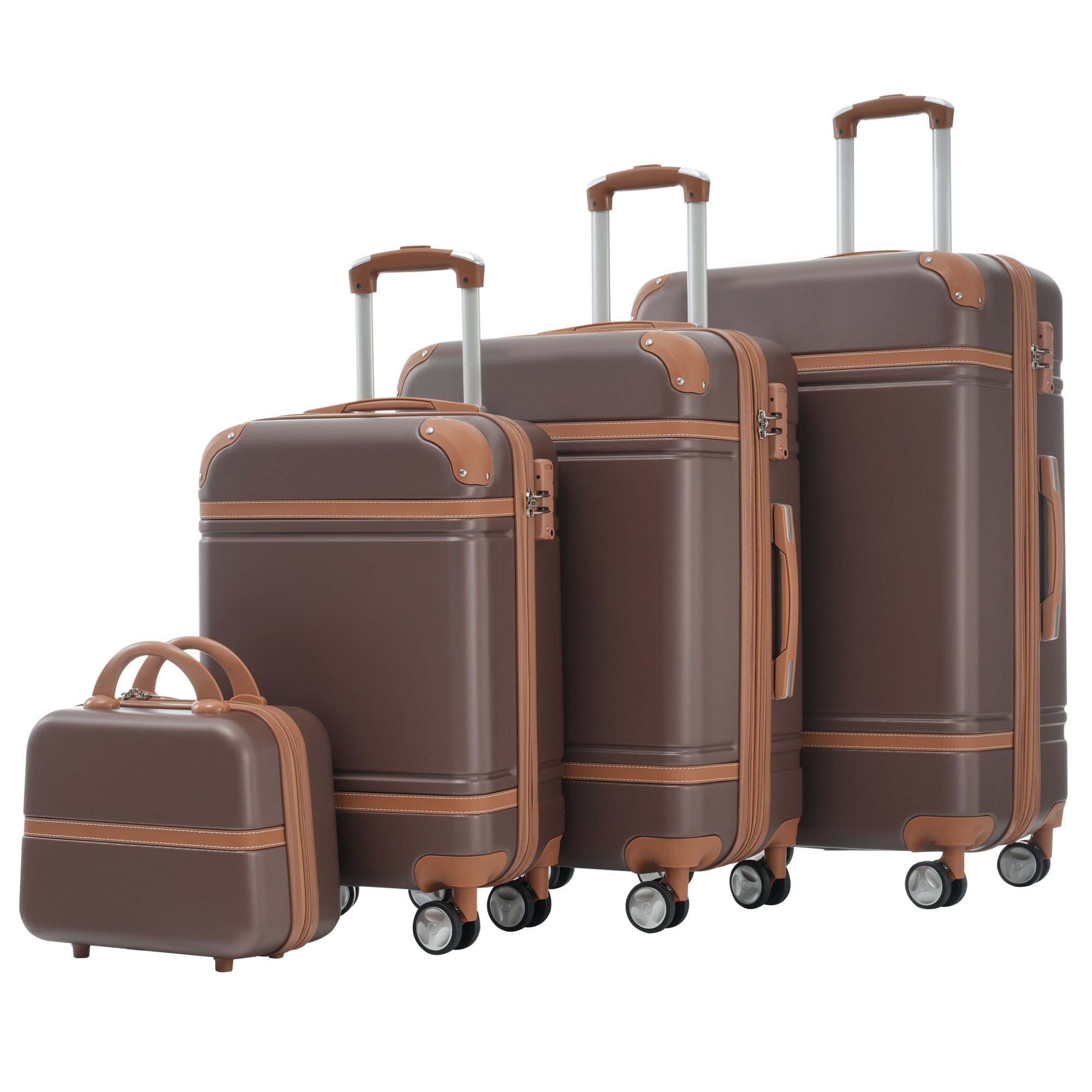 Lightweight 4-Piece Hardshell Luggage Set